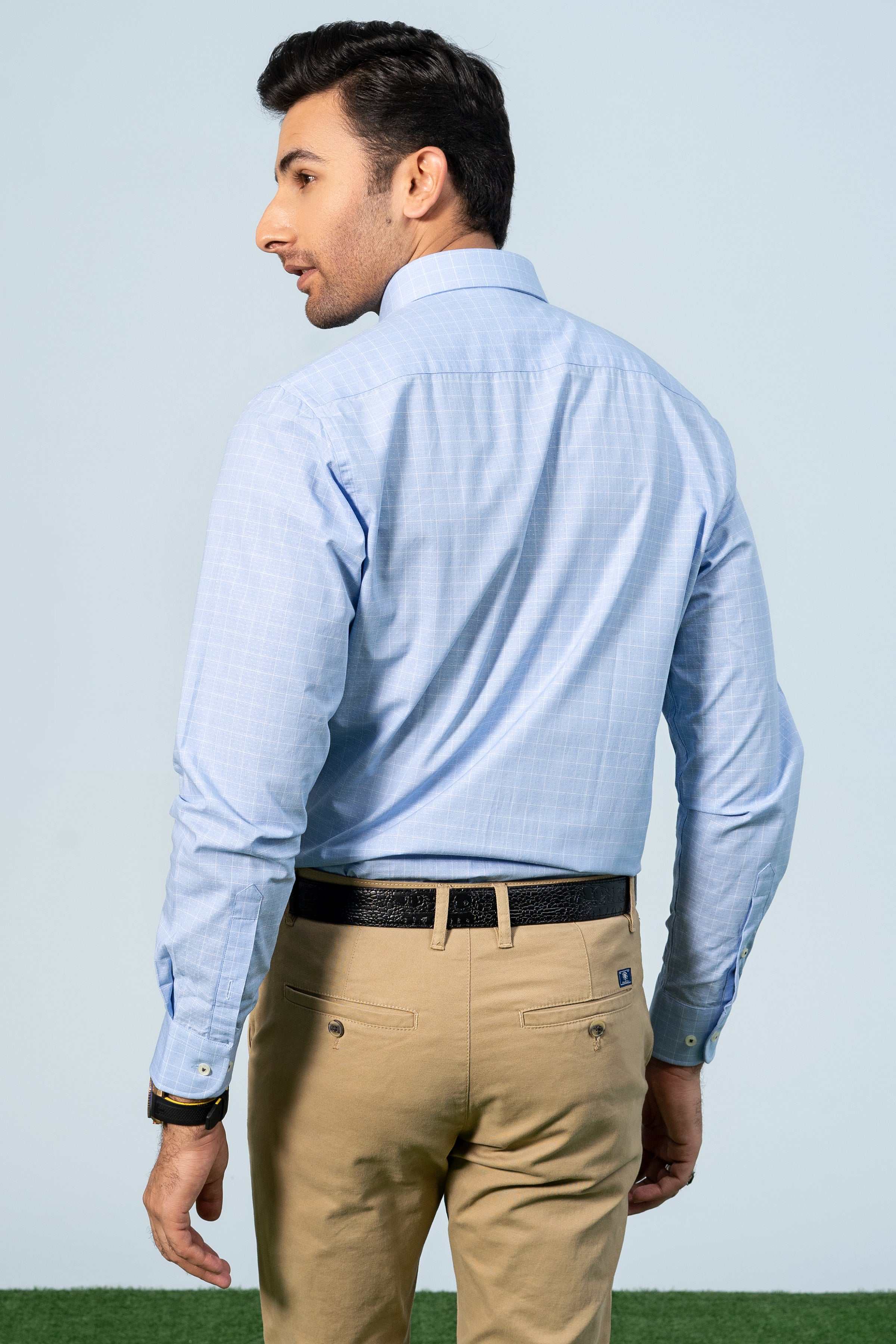 SEMI FORMAL BLUE WHITE - Charcoal Clothing