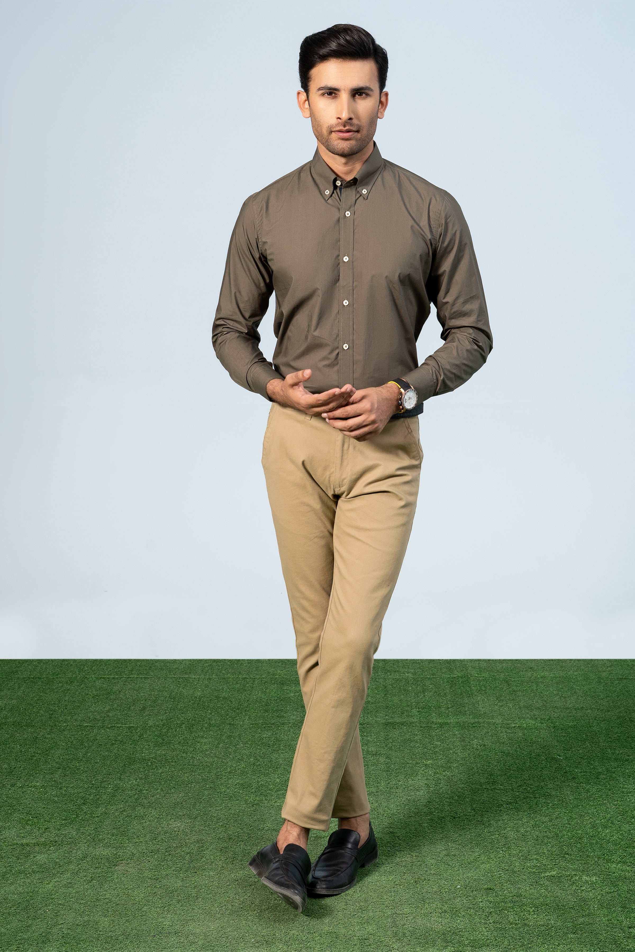 SEMI FORMAL OLIVE - Charcoal Clothing