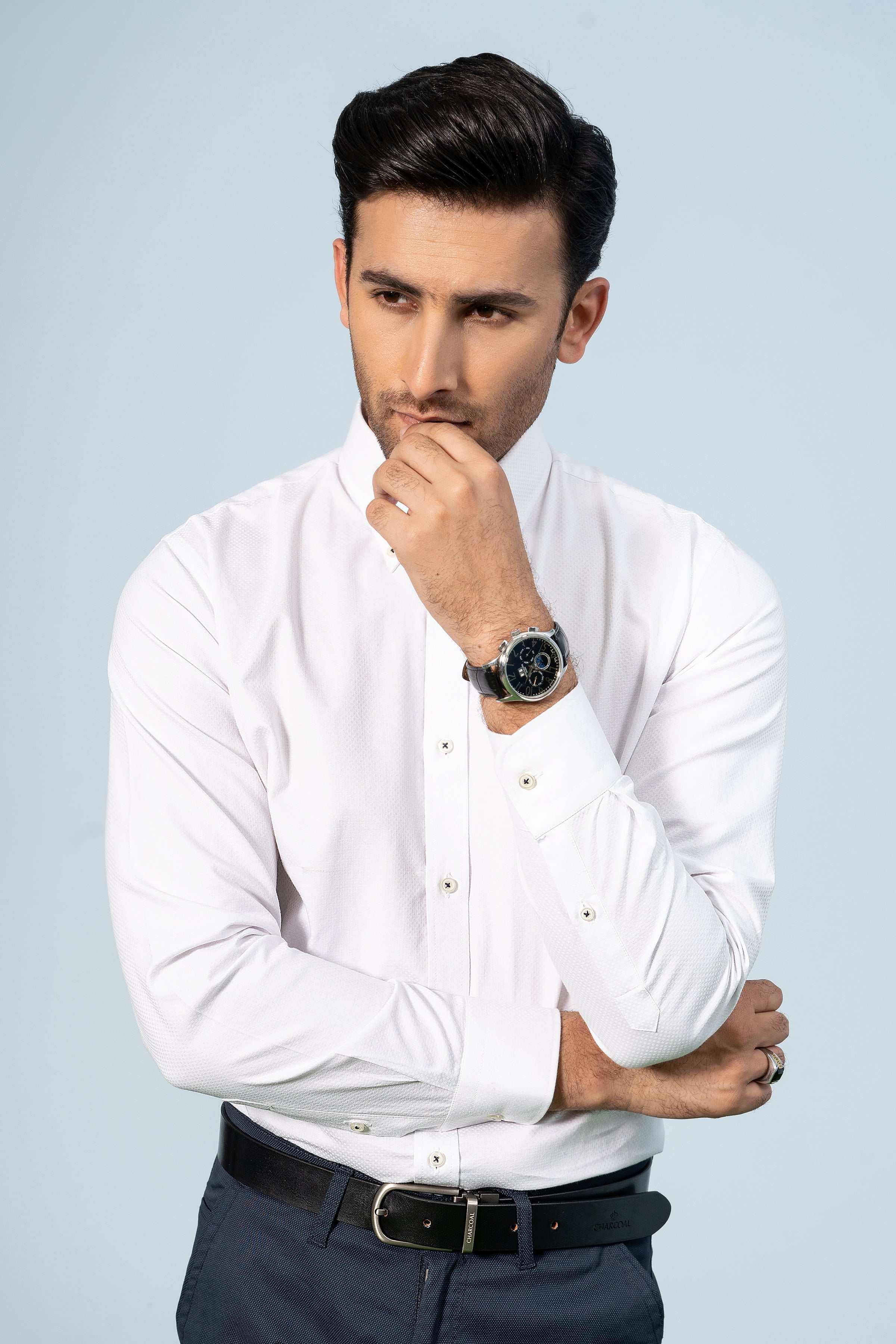 SMART SHIRT WHITE - Charcoal Clothing