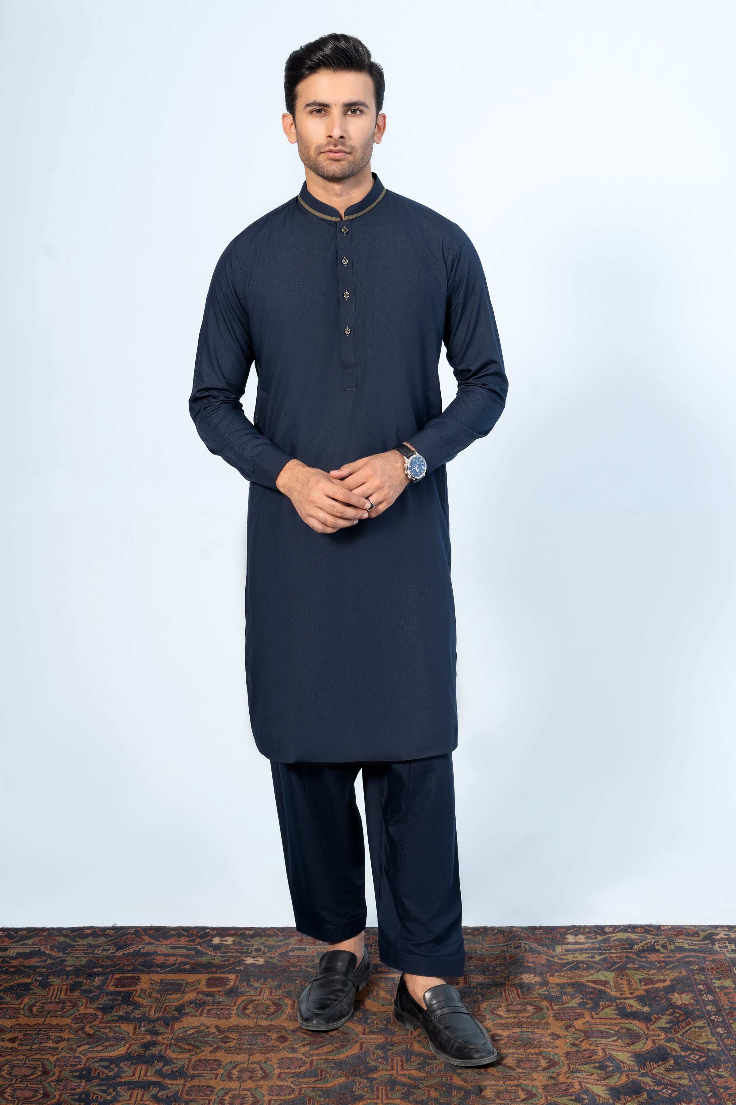 SHALWAR KAMEEZ DARK NAVY - Charcoal Clothing