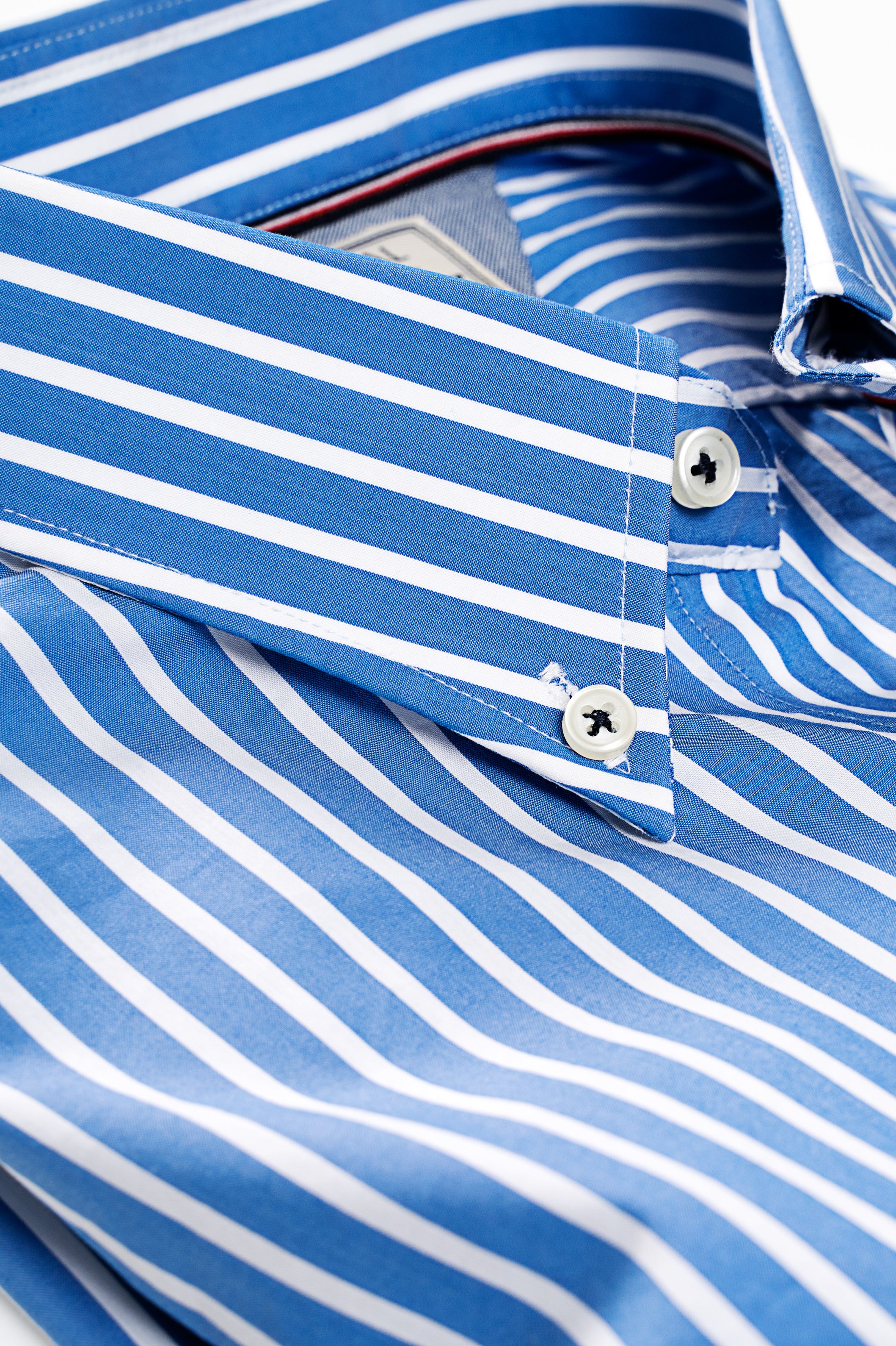 LIMITED EDITION SHIRTS BLUE WHITE STRIPES - Charcoal Clothing