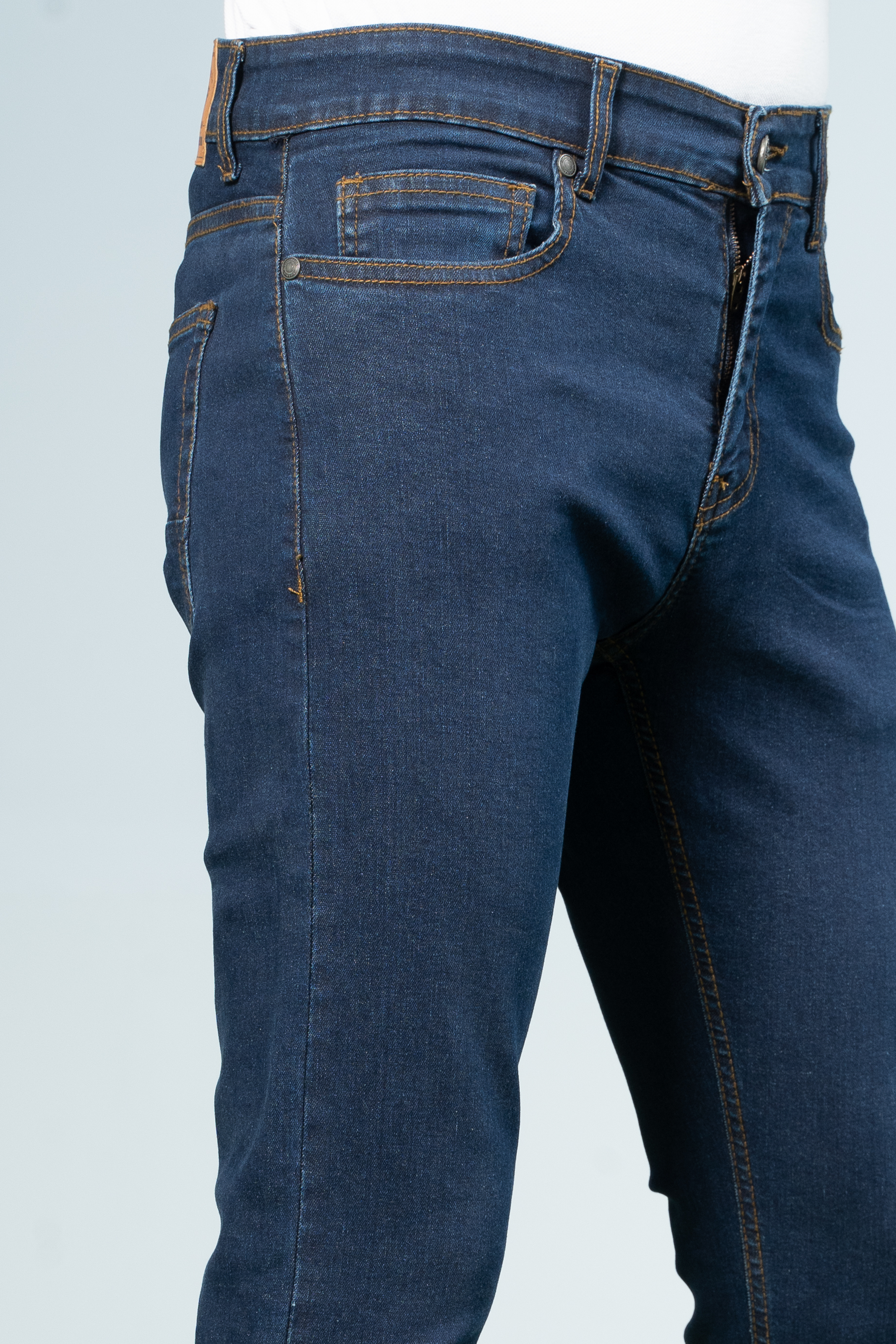 SLIM LEG DENIM JEANS MID BLUE - Charcoal Clothing