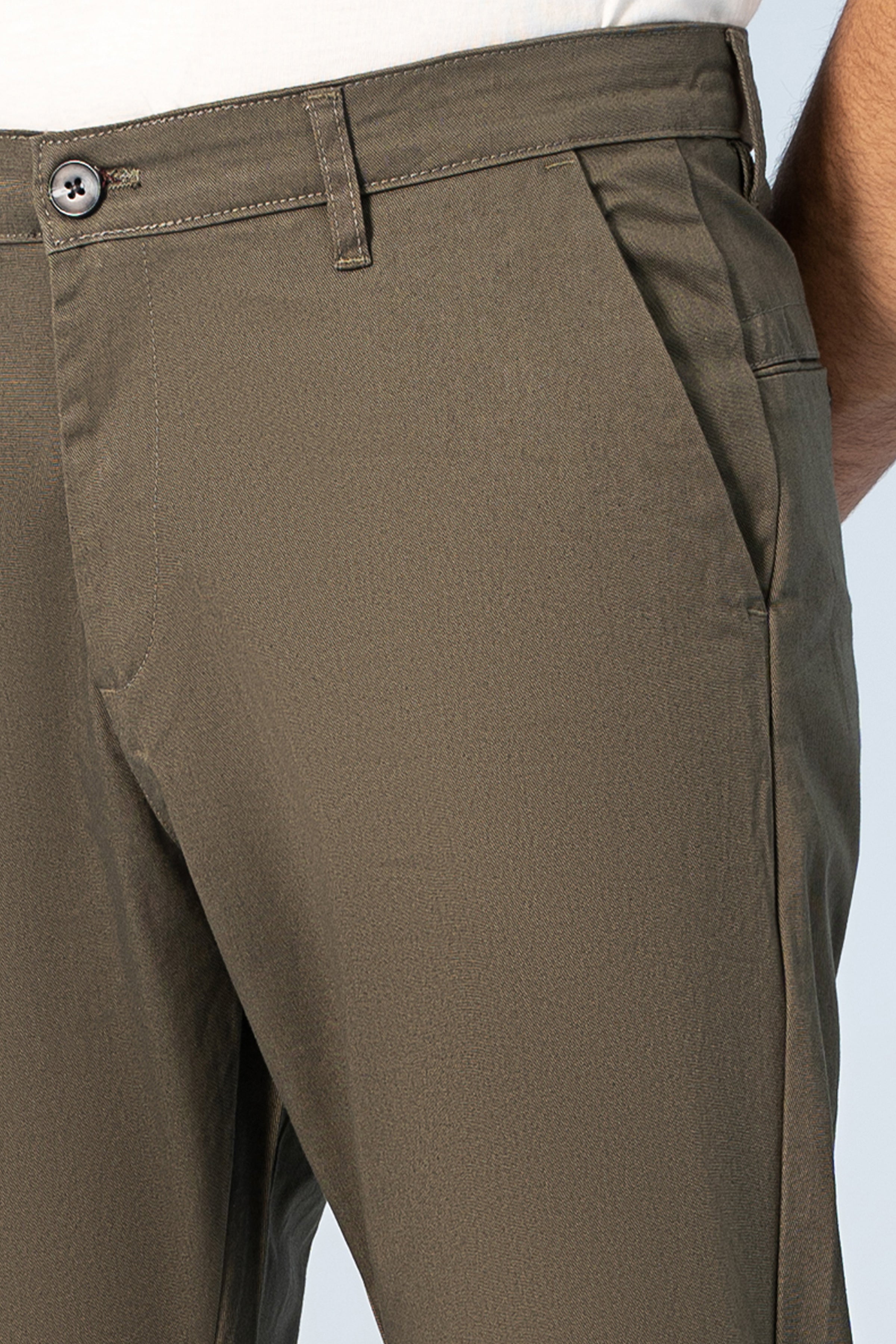 CASUAL PANT CROSS POCKET OLIVE - Charcoal Clothing