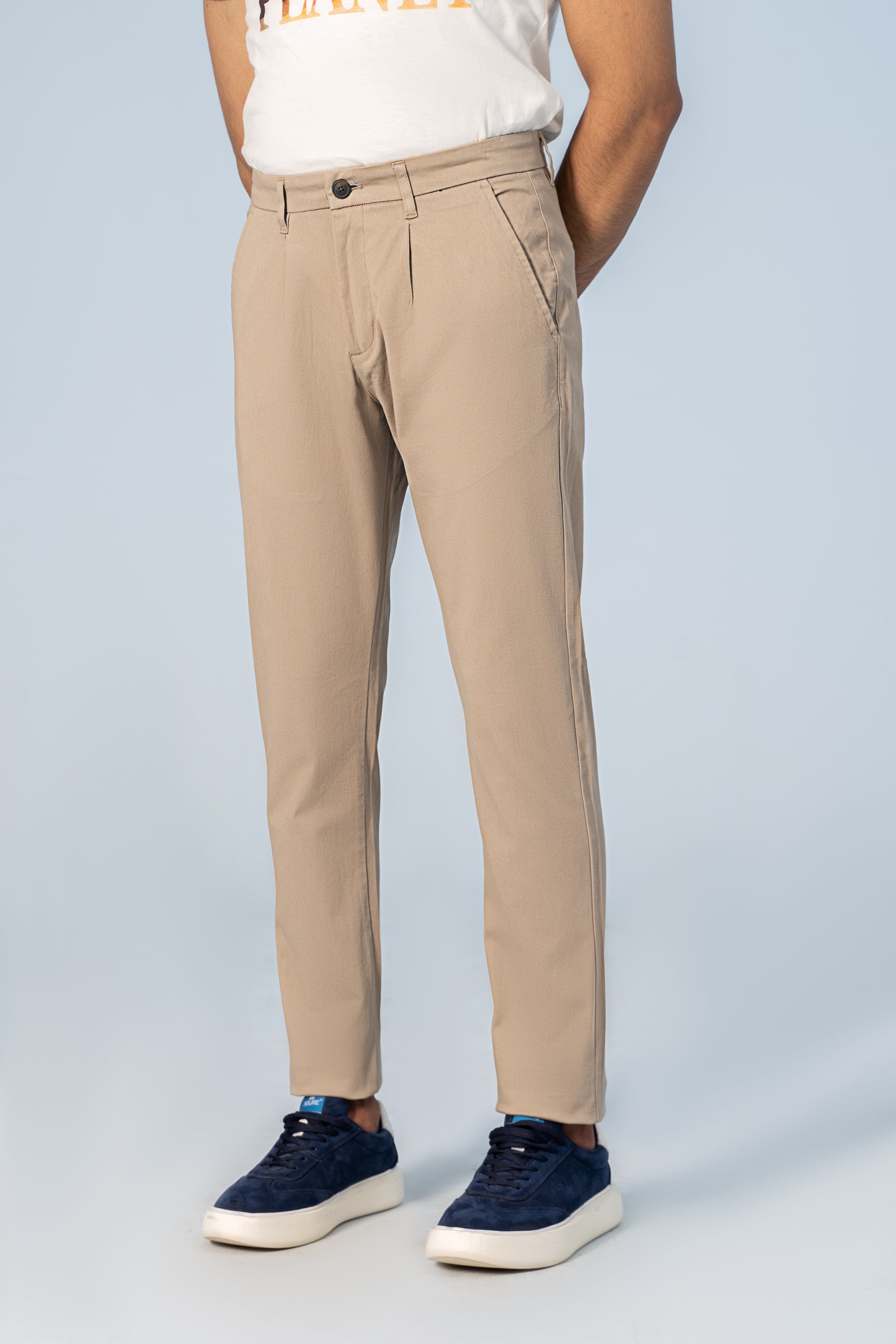 CASUAL PANT CROSS POCKET LIGHT KHAKI - Charcoal Clothing