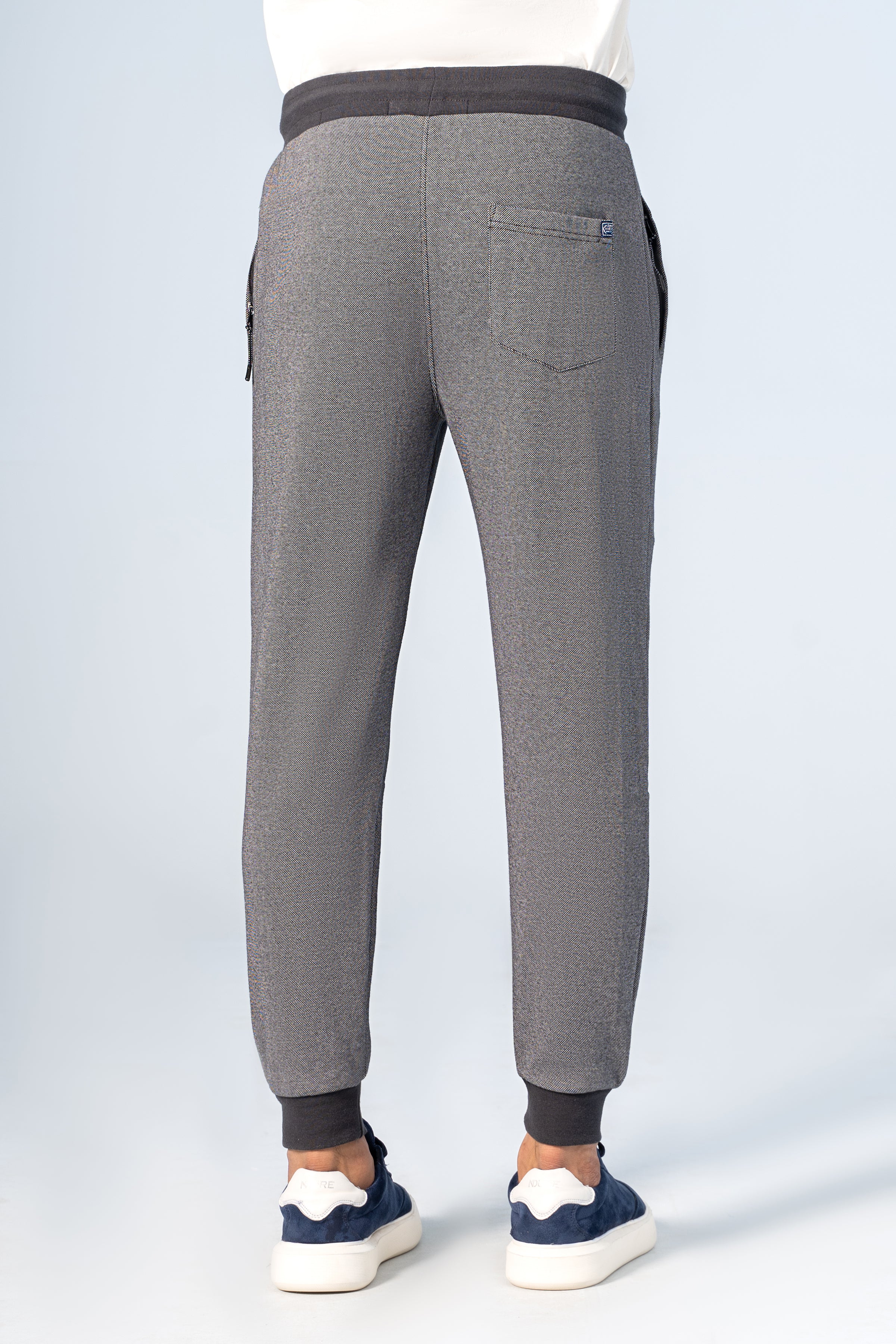 PIQUE MELANGE JOGGER TROUSER CHARCOAL - Charcoal Clothing