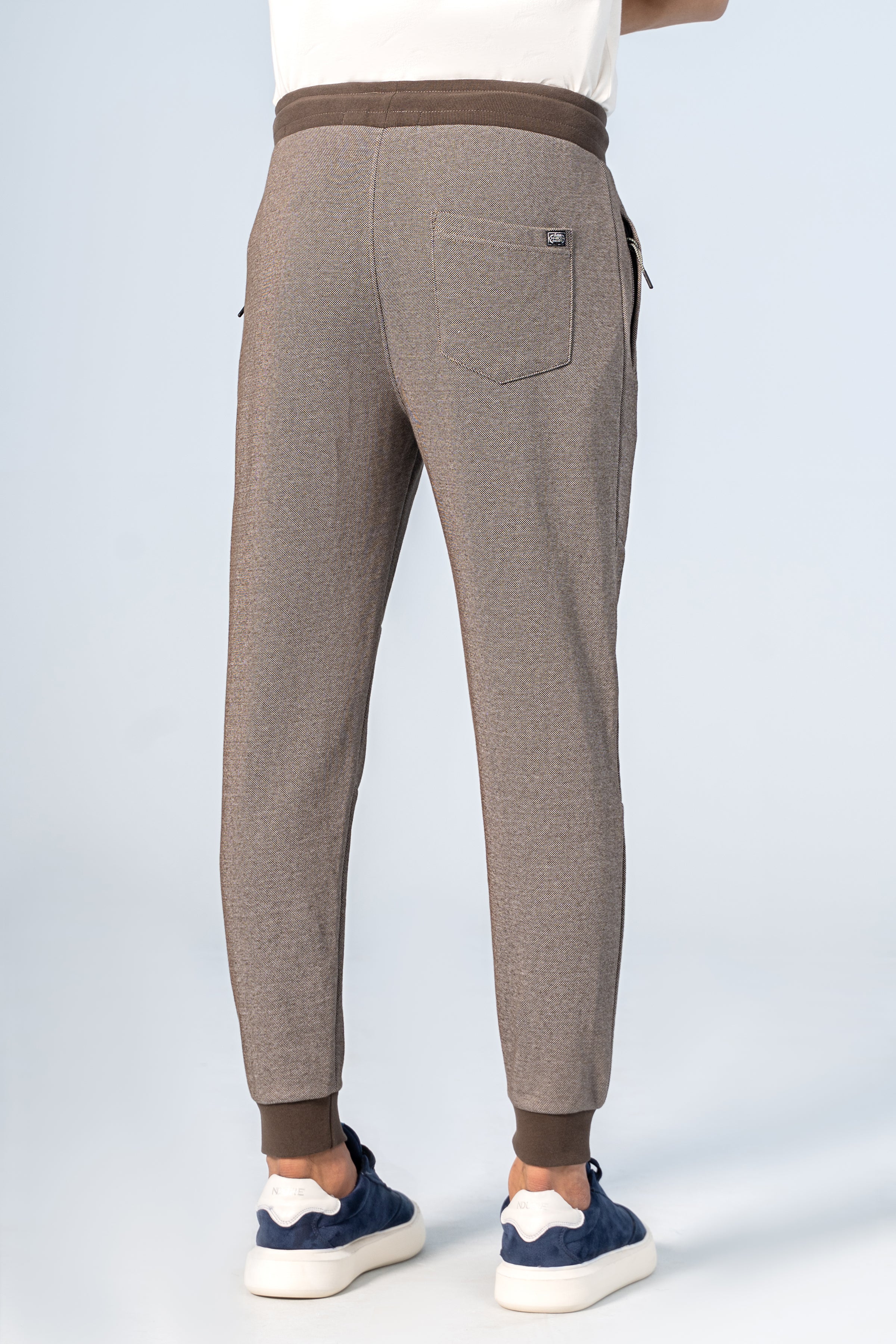 PIQUE MELANGE JOGGER TROUSER DARK OLIVE - Charcoal Clothing