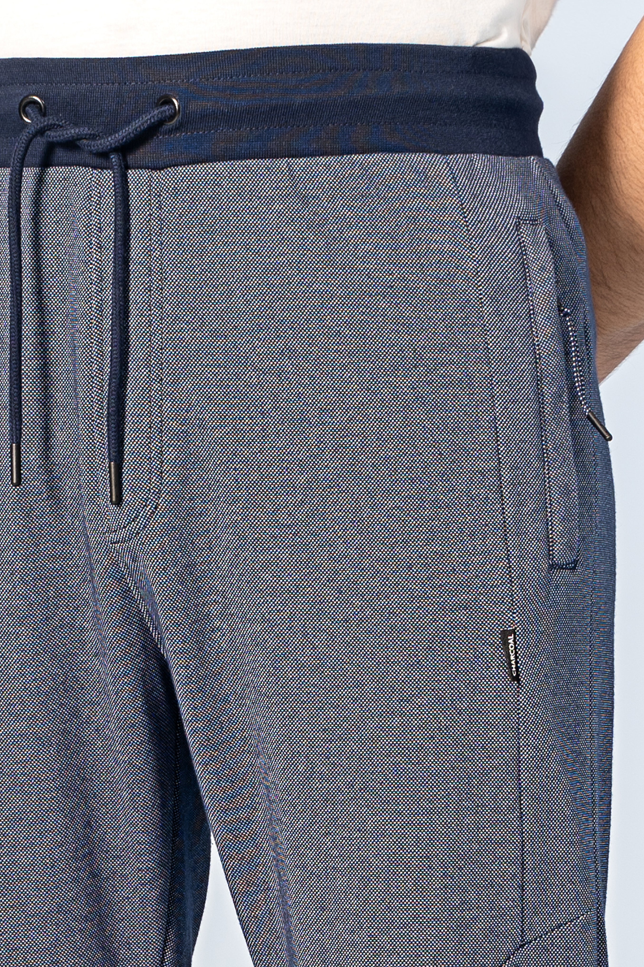 PIQUE MELANGE JOGGER TROUSER INDIGO - Charcoal Clothing