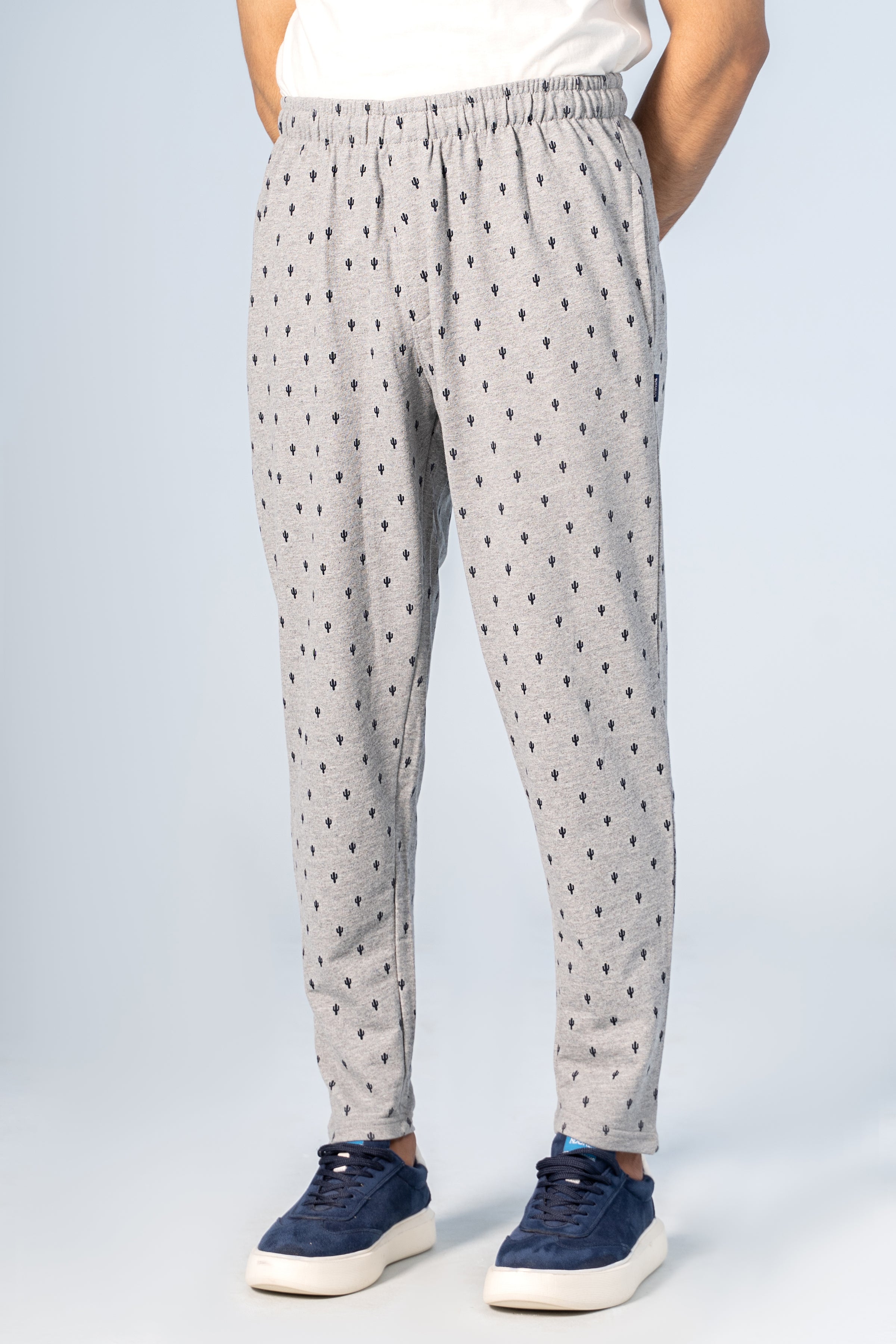 SLEEPWEAR TROUSER GREY PRINTED - Charcoal Clothing