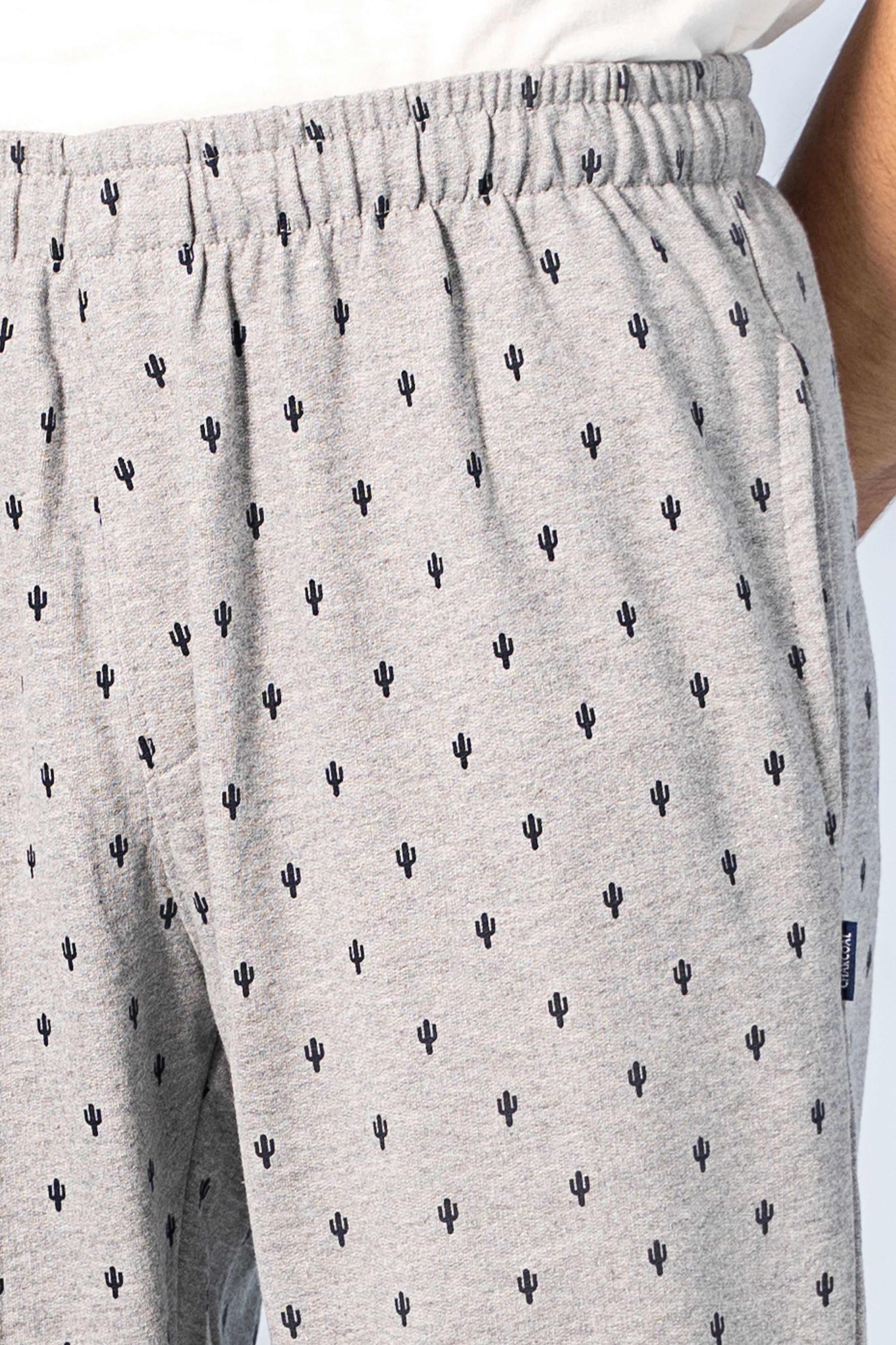 SLEEPWEAR TROUSER GREY PRINTED - Charcoal Clothing