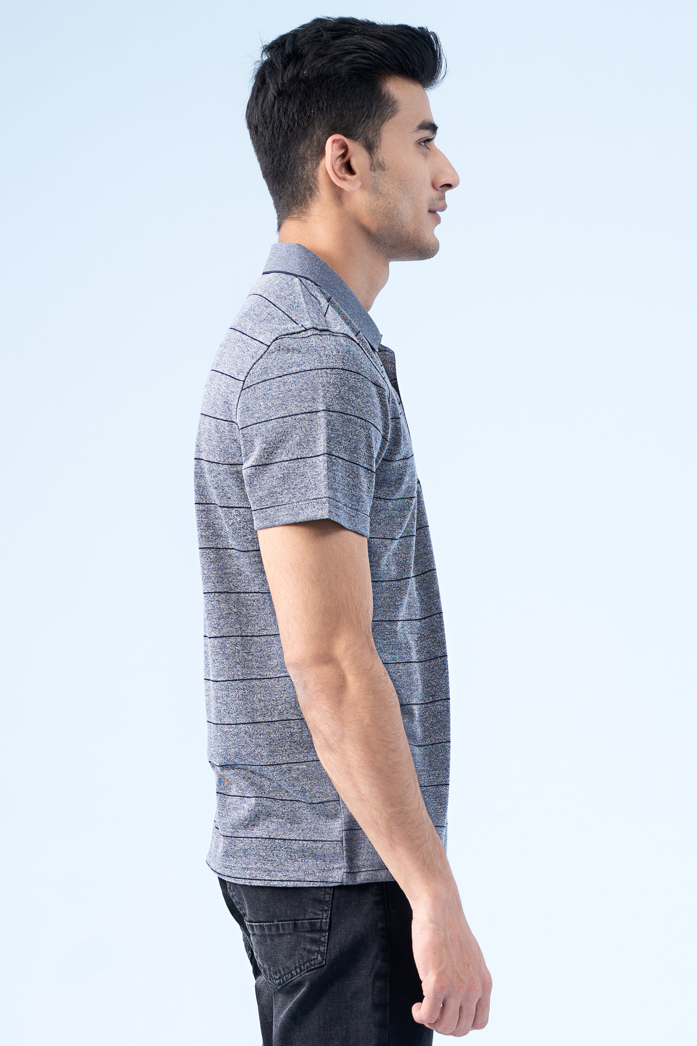 EXECUTIVE ICONIC POLO GREY MELANGE - Charcoal Clothing