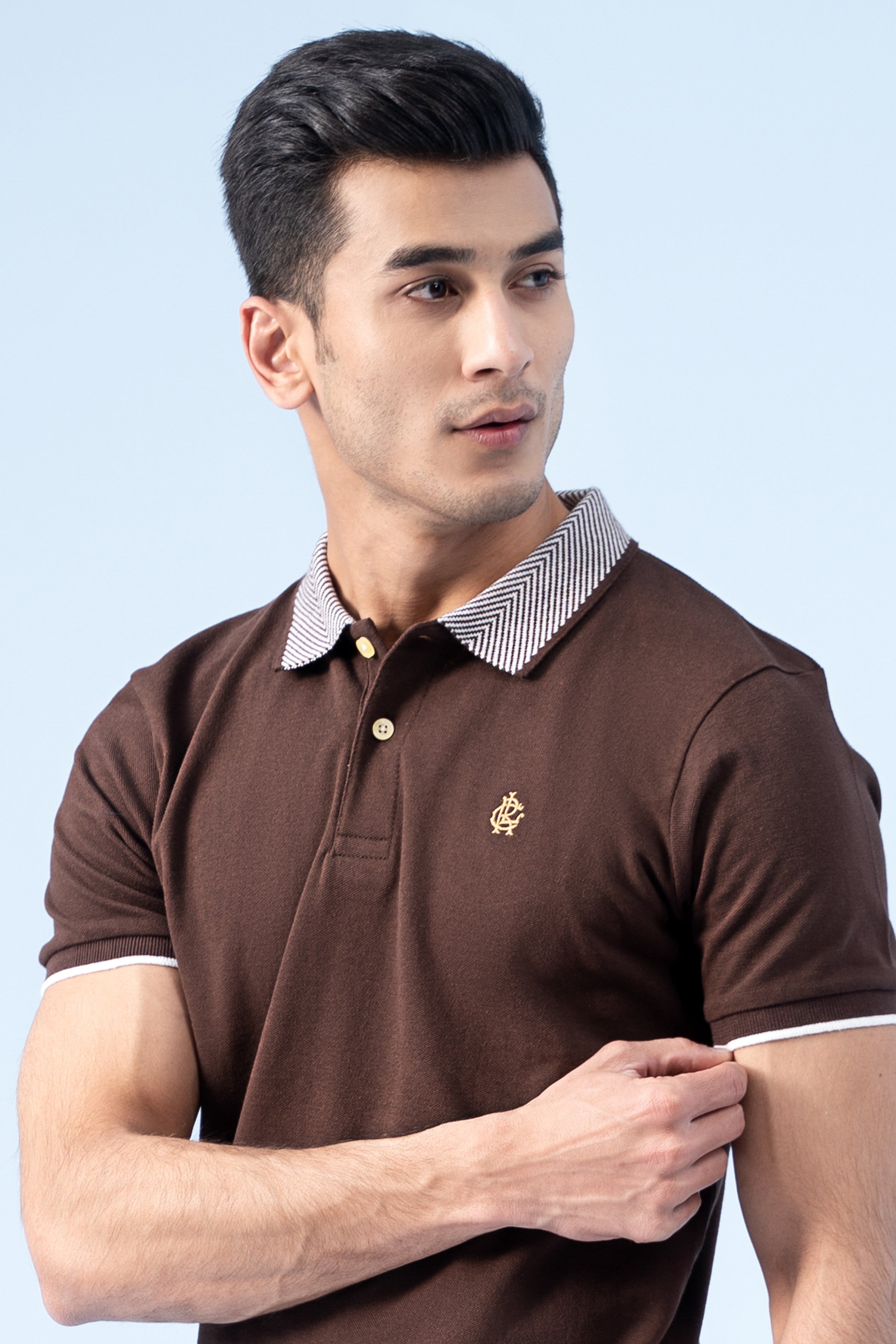 SIGNATURE POLO BROWN - Charcoal Clothing