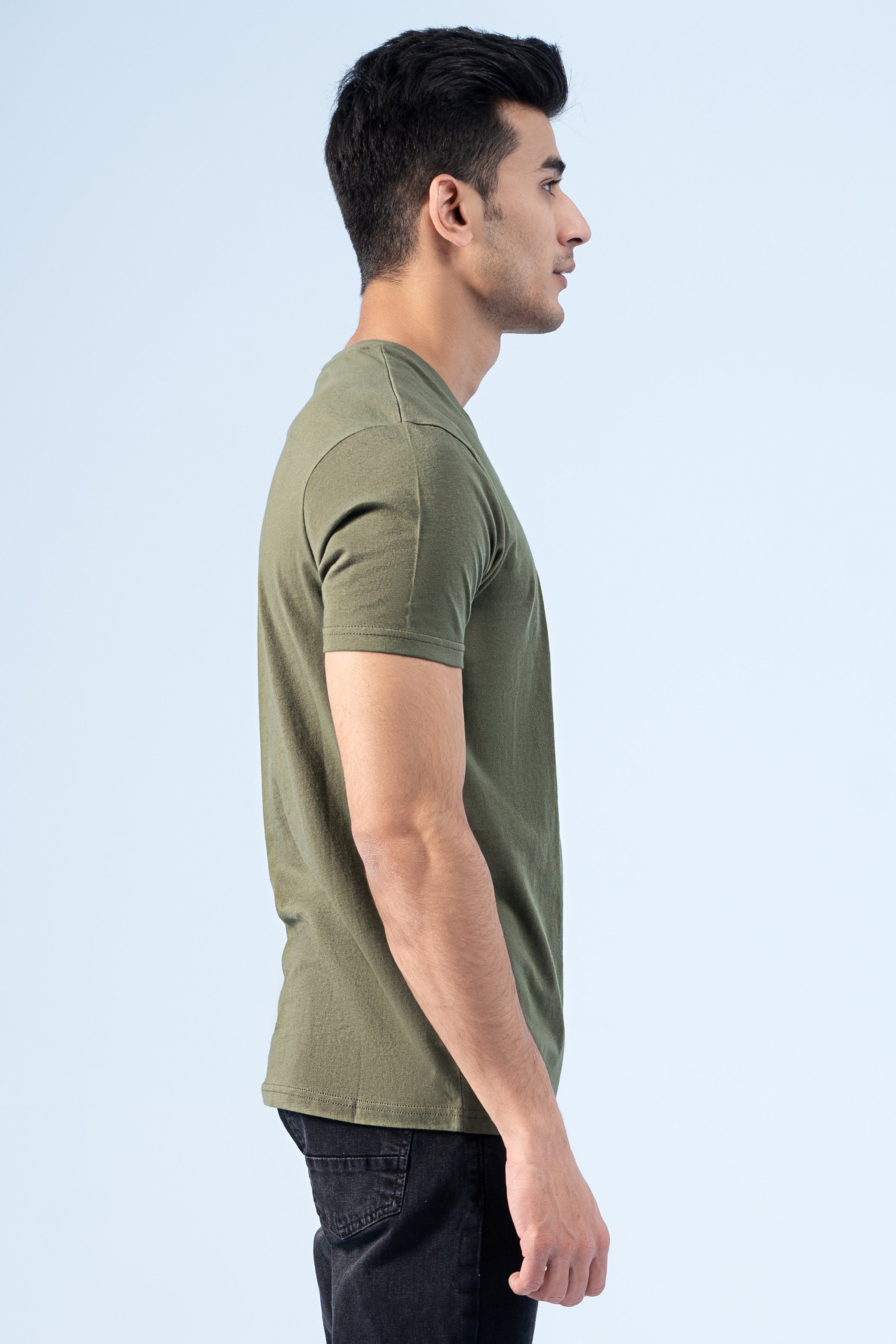T-SHIRT OLIVE GREEN - Charcoal Clothing