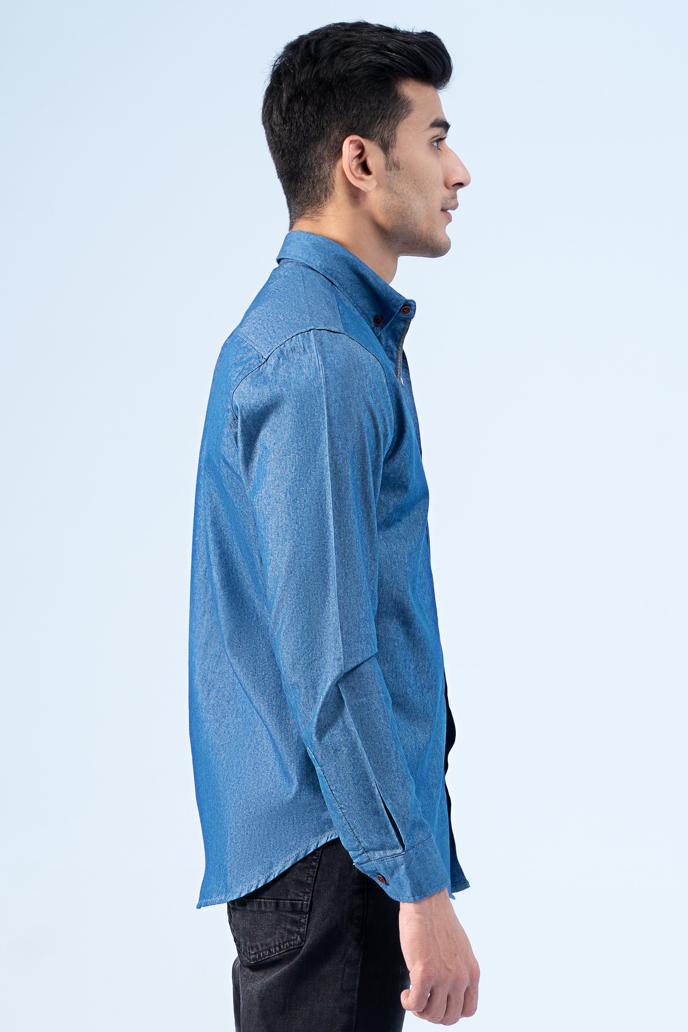 CASUAL SHIRT DENIM BLUE - Charcoal Clothing