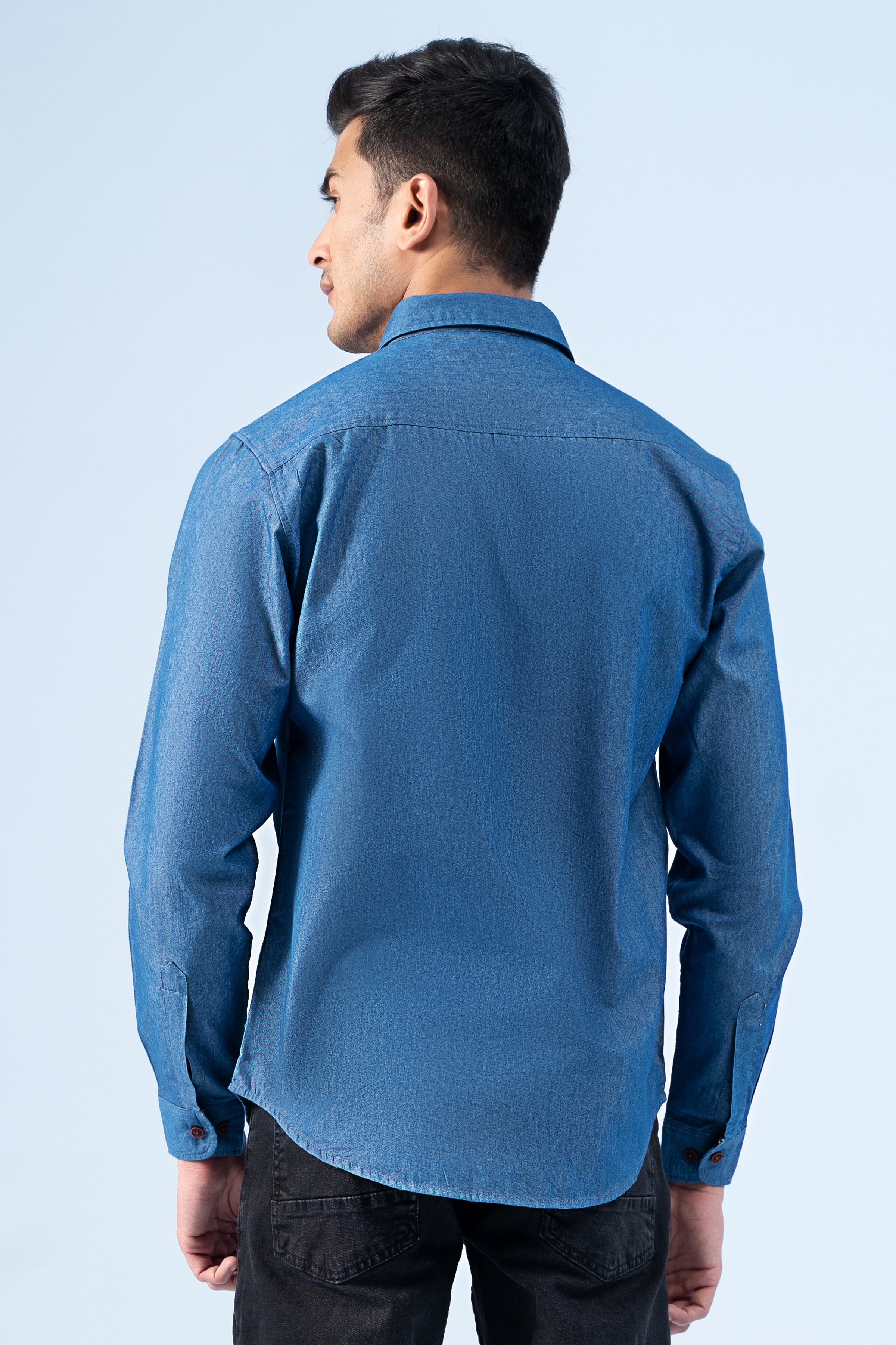 CASUAL SHIRT DENIM BLUE - Charcoal Clothing