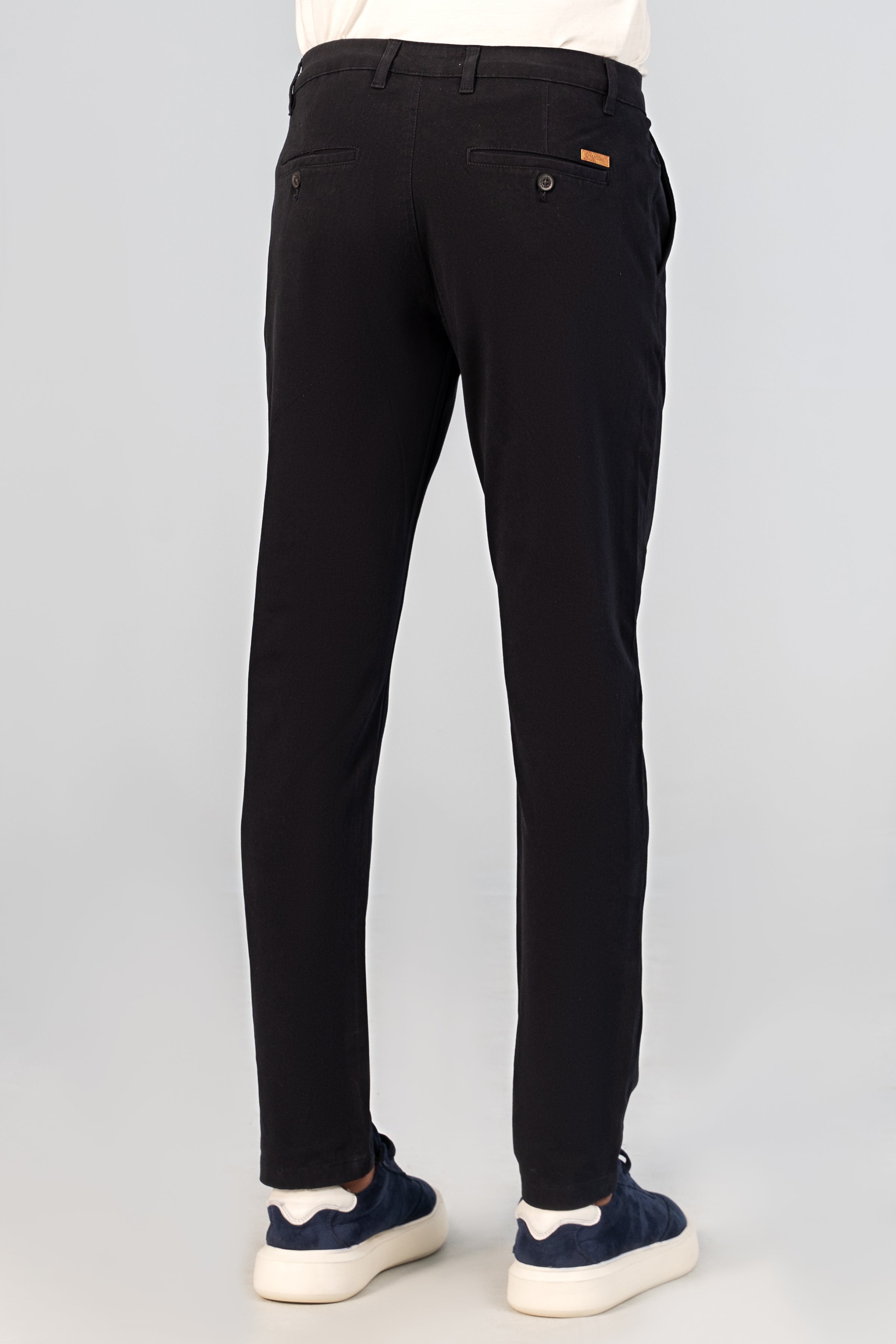 CASUAL PANT CROSS POCKET BI-STRETCH NAVY - Charcoal Clothing