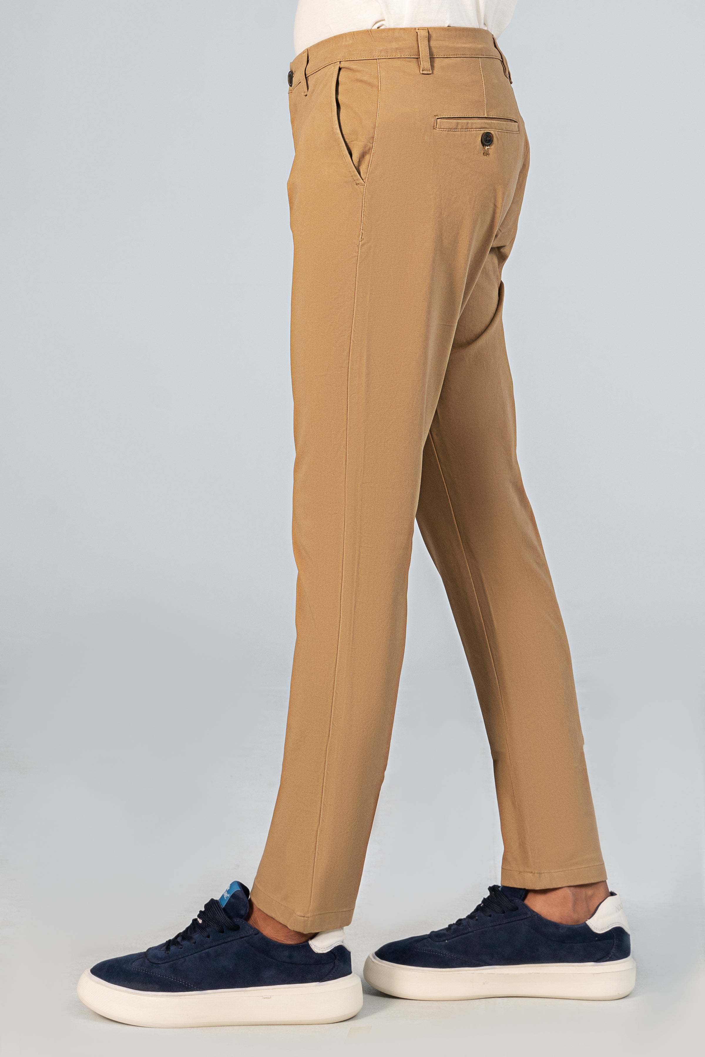 CASUAL PANT CROSS POCKET BI-STRETCH KHAKI - Charcoal Clothing