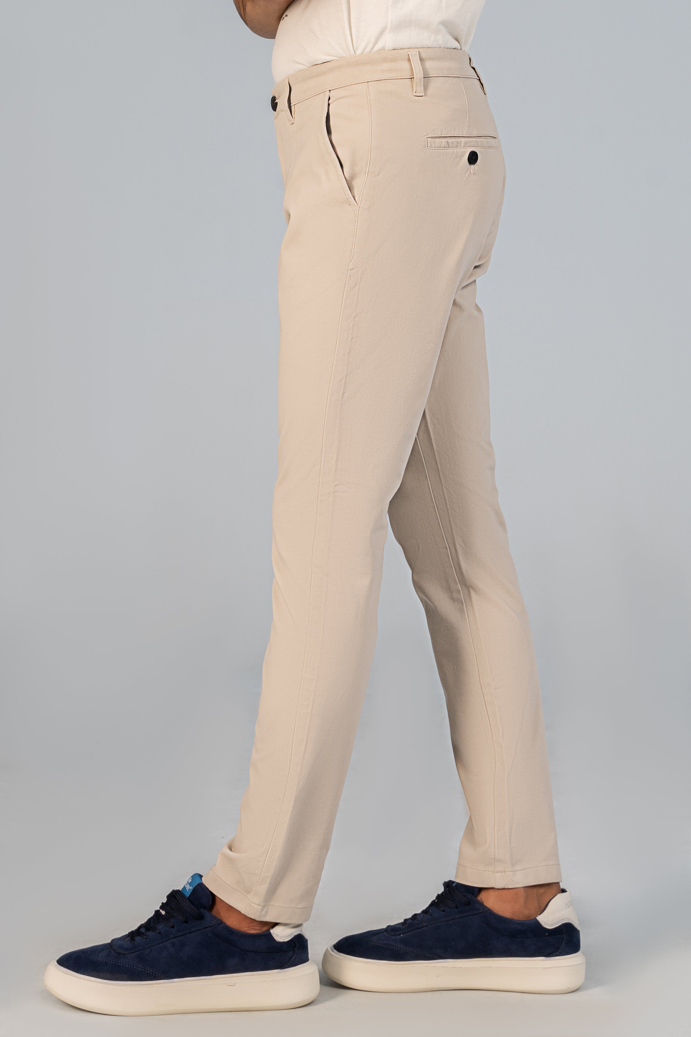 CASUAL PANT CROSS POCKET BI-STRETCH STONE - Charcoal Clothing
