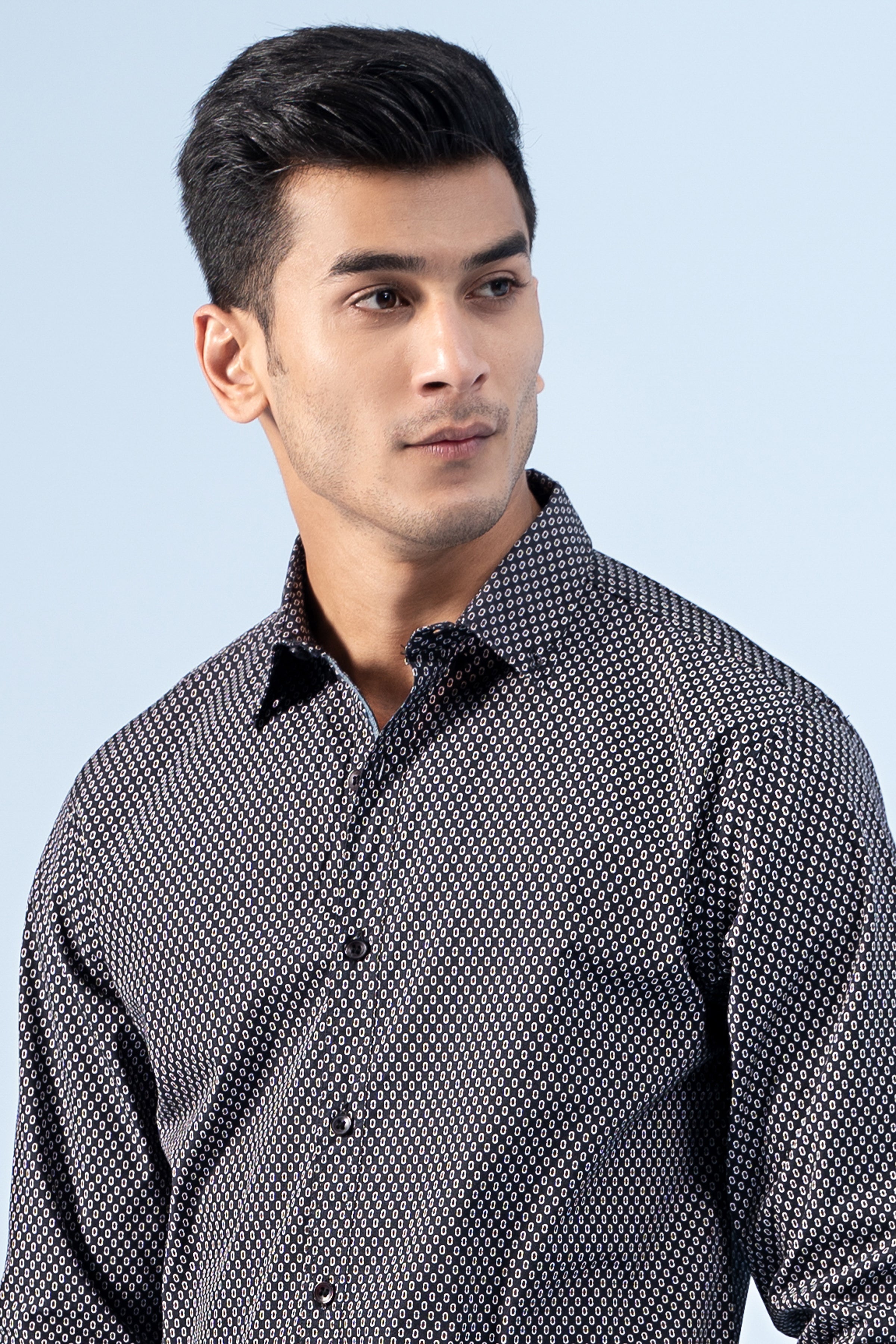 CASUAL SHIRT NAVY - Charcoal Clothing