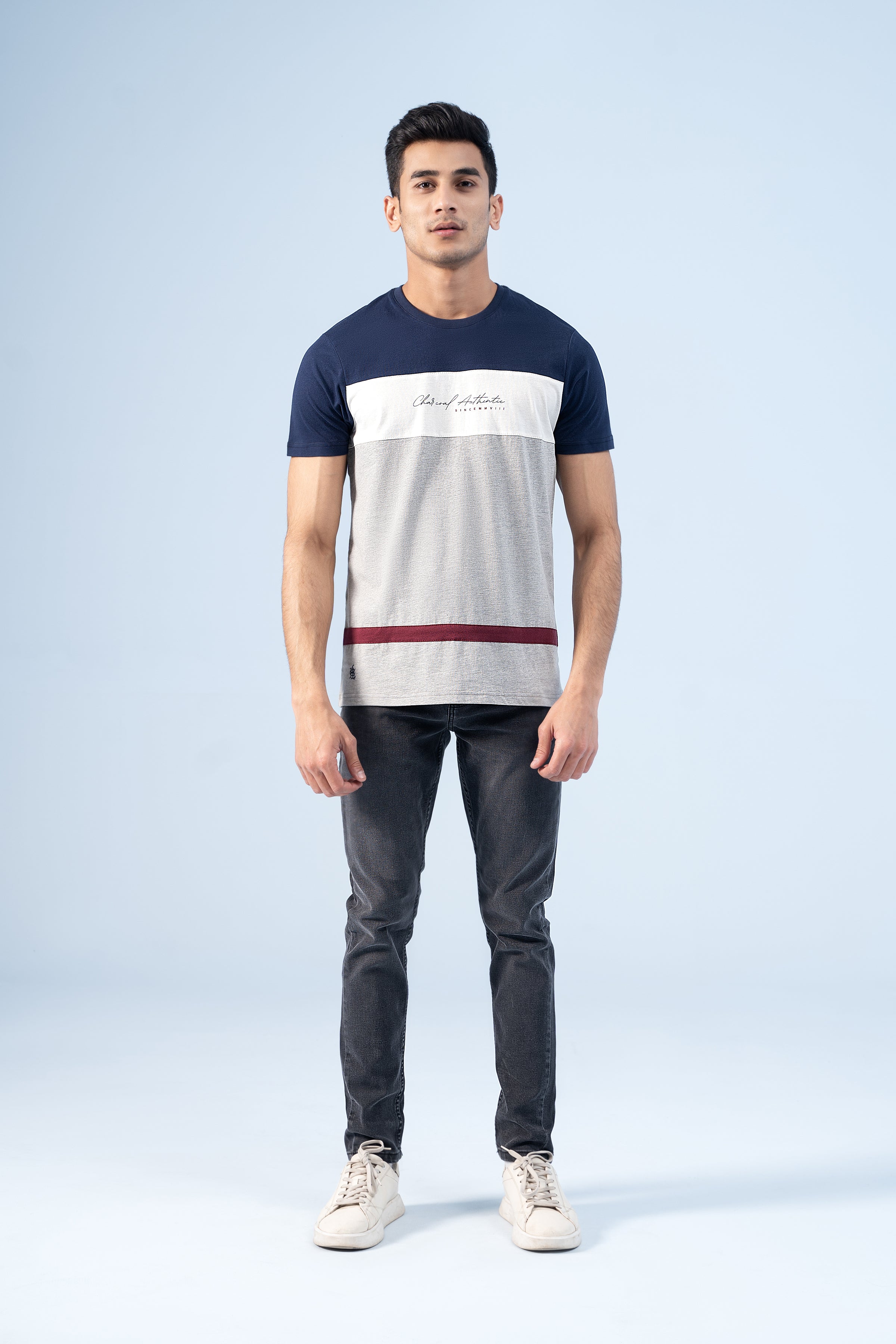 T-SHIRT NAVY - Charcoal Clothing