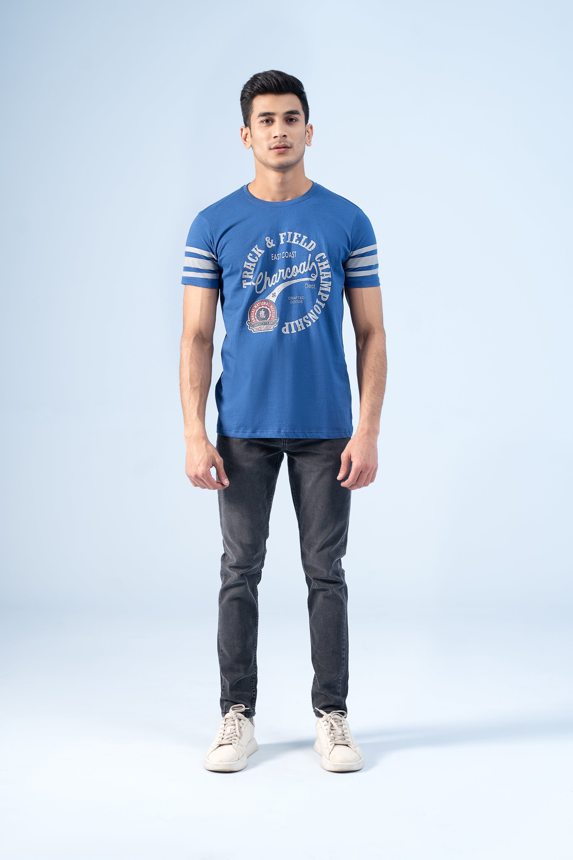 T-SHIRT BLUE - Charcoal Clothing