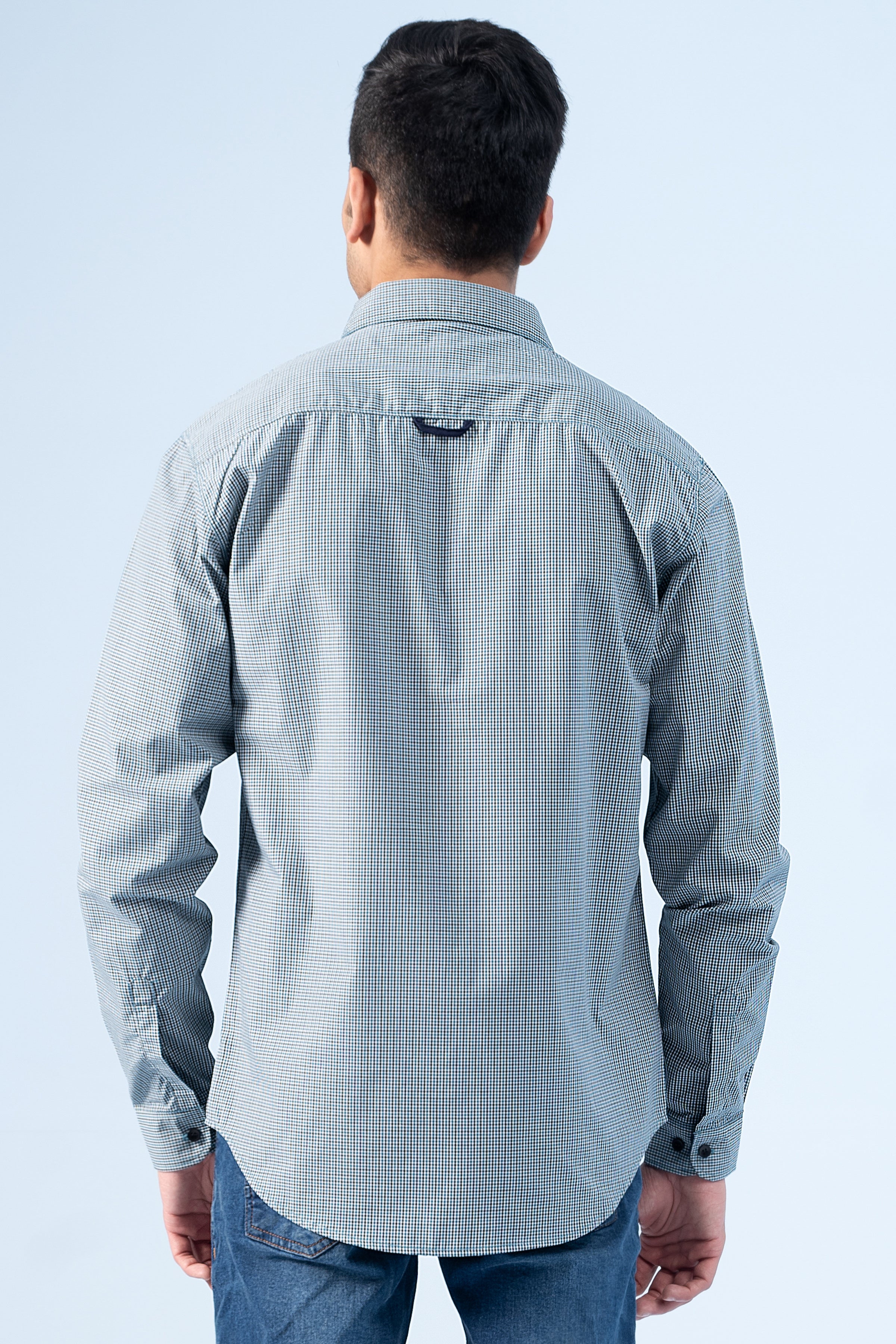 CASUAL SHIRT GREEN BLACK - Charcoal Clothing