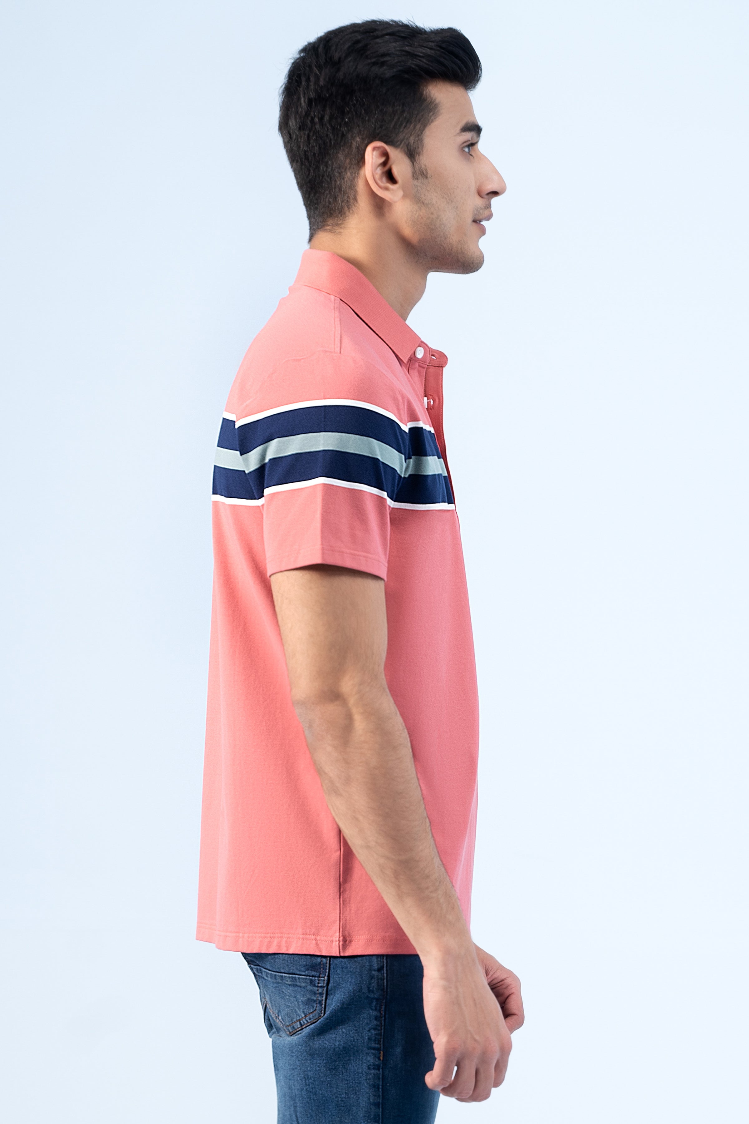 EXECUTIVE ICONIC POLO CORAL PINK - Charcoal Clothing