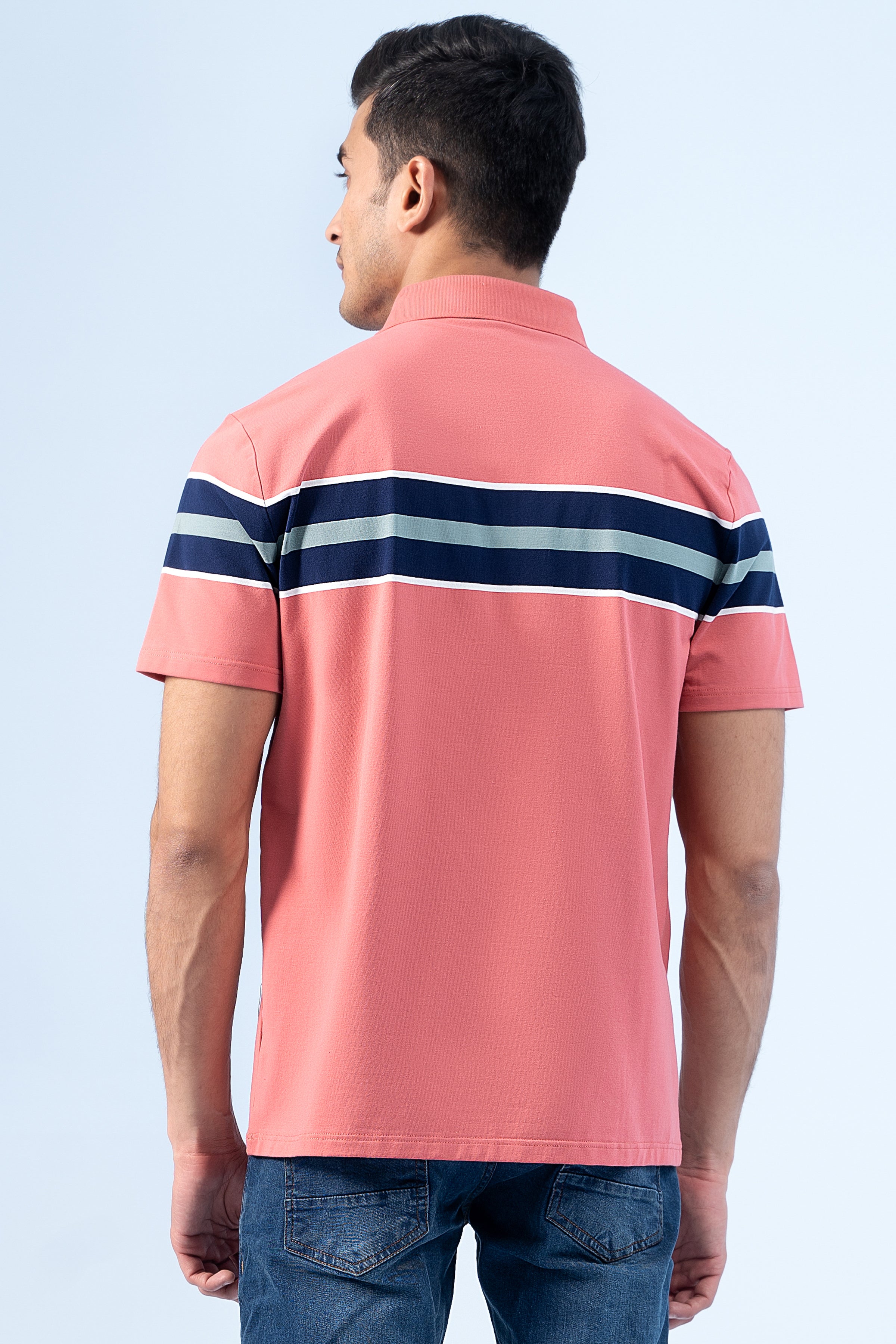 EXECUTIVE ICONIC POLO CORAL PINK - Charcoal Clothing
