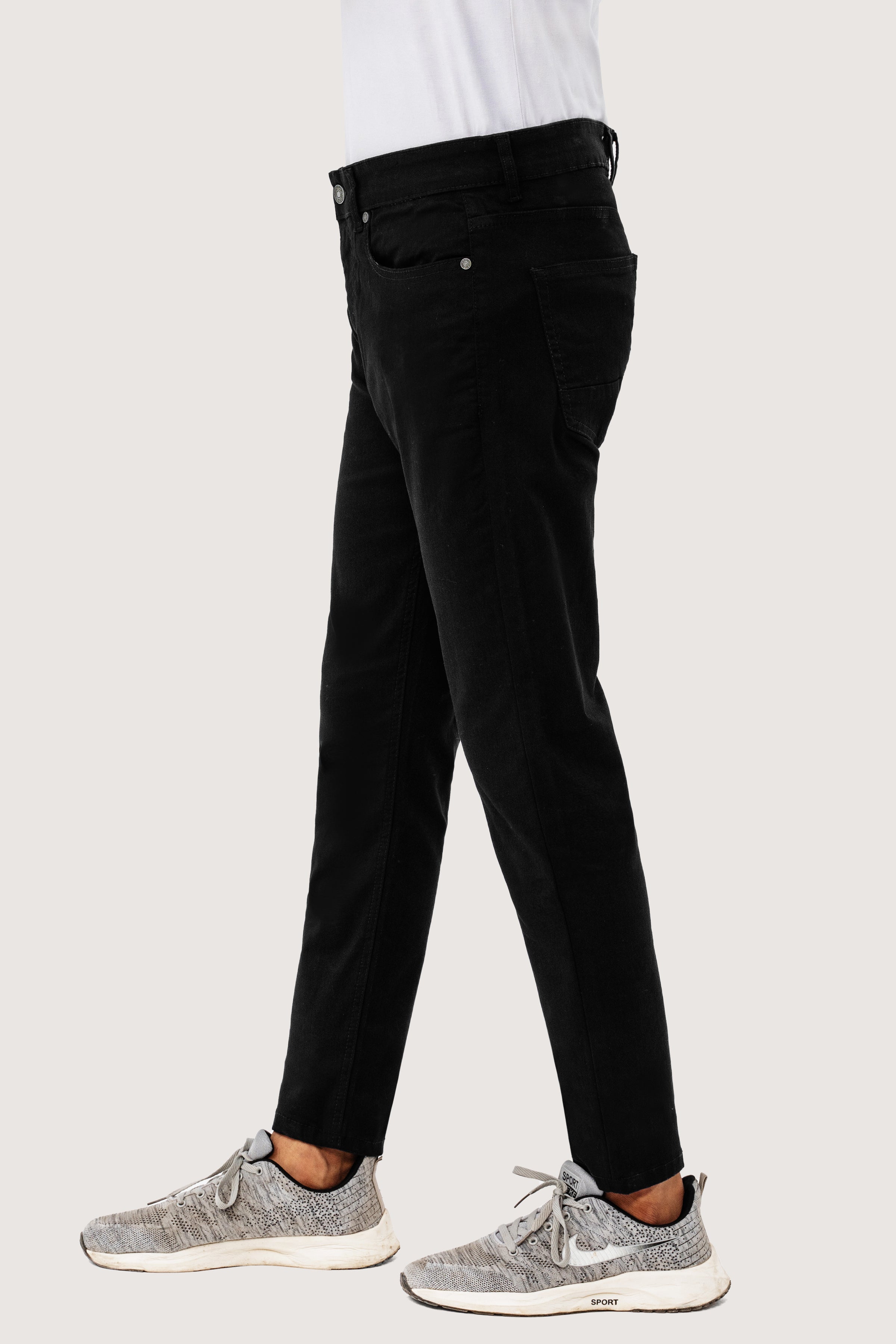 BASIC 5-POCKET PANT BLACK - Charcoal Clothing