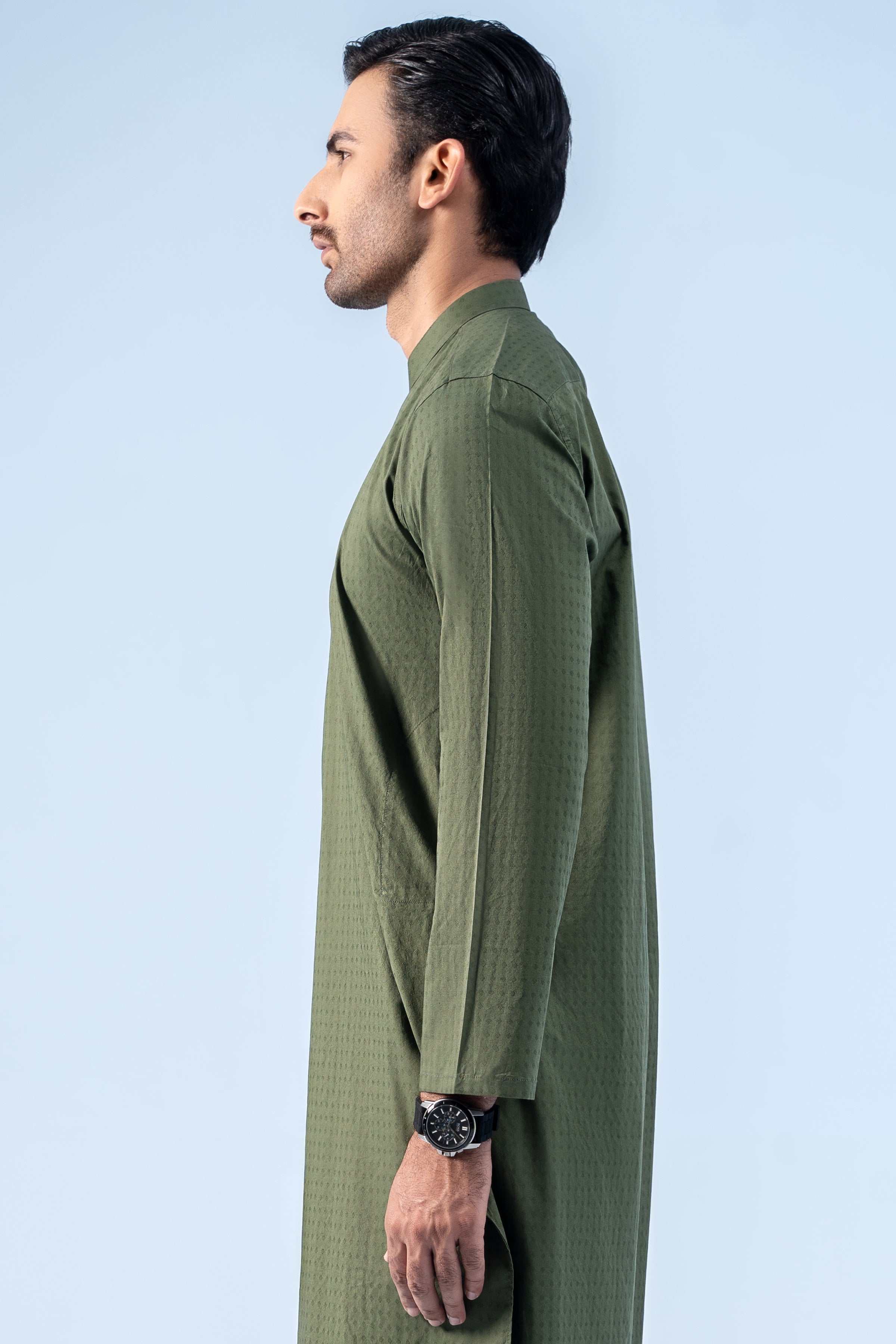 KURTA OLIVE - Charcoal Clothing