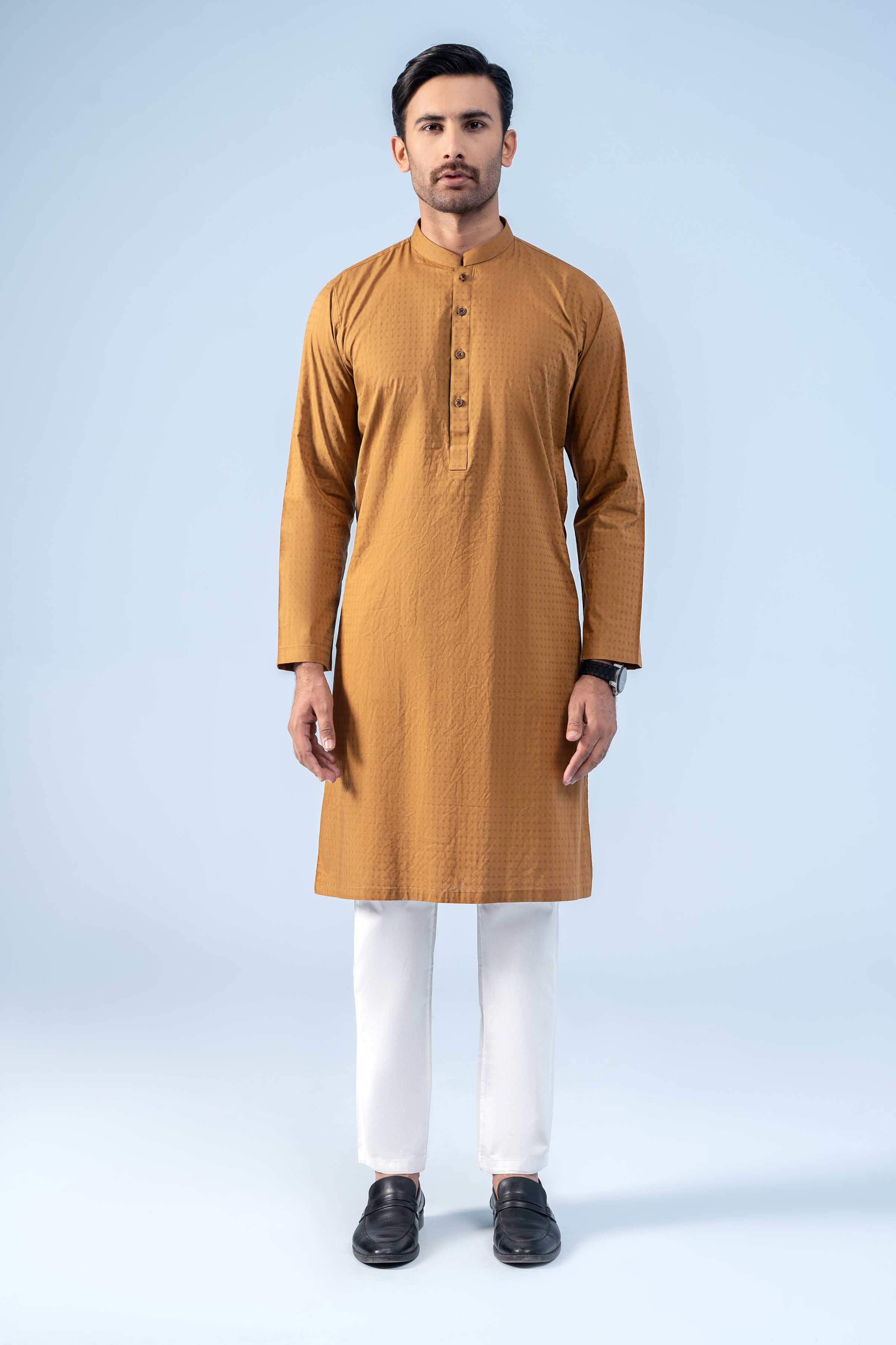 KURTA MUSTARD - Charcoal Clothing