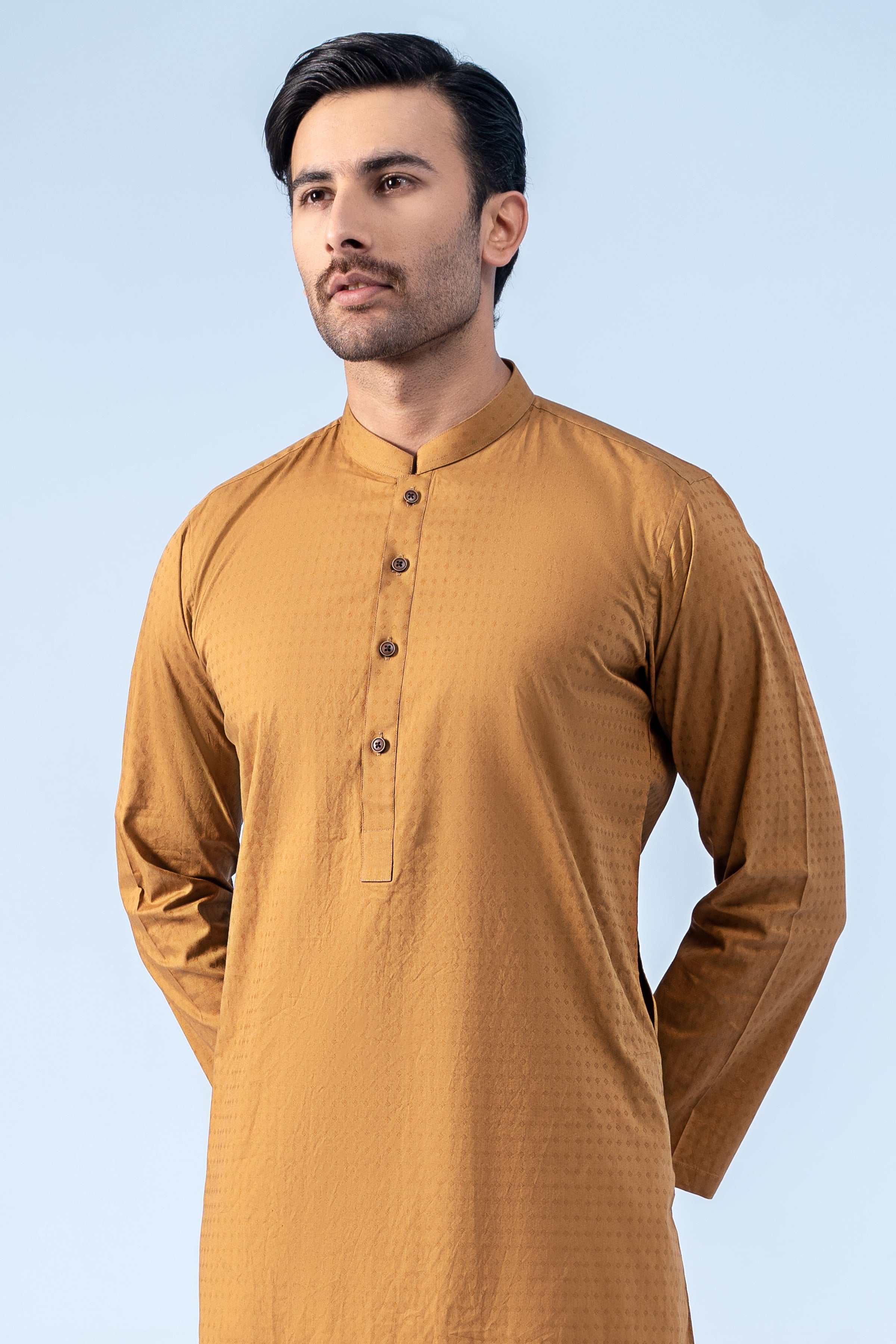 KURTA MUSTARD - Charcoal Clothing