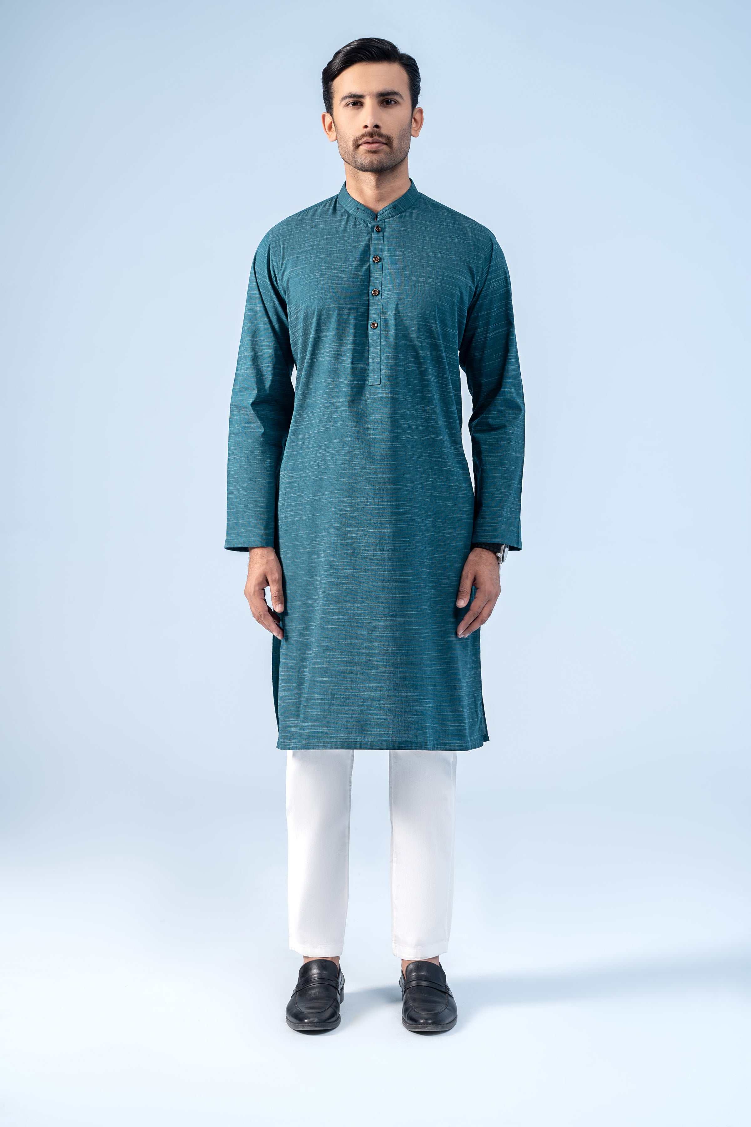 KURTA TEAL BLUE - Charcoal Clothing