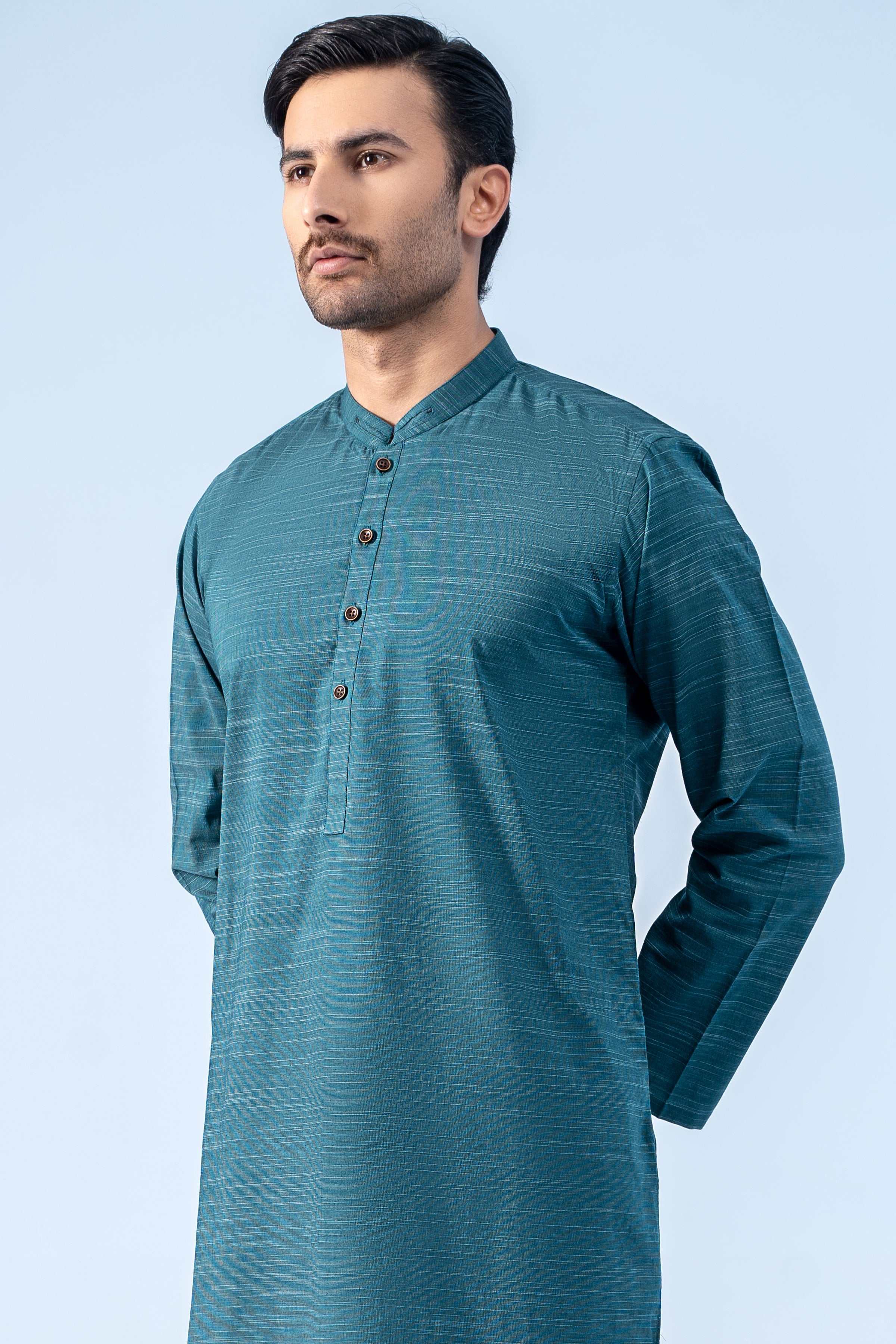 KURTA TEAL BLUE - Charcoal Clothing