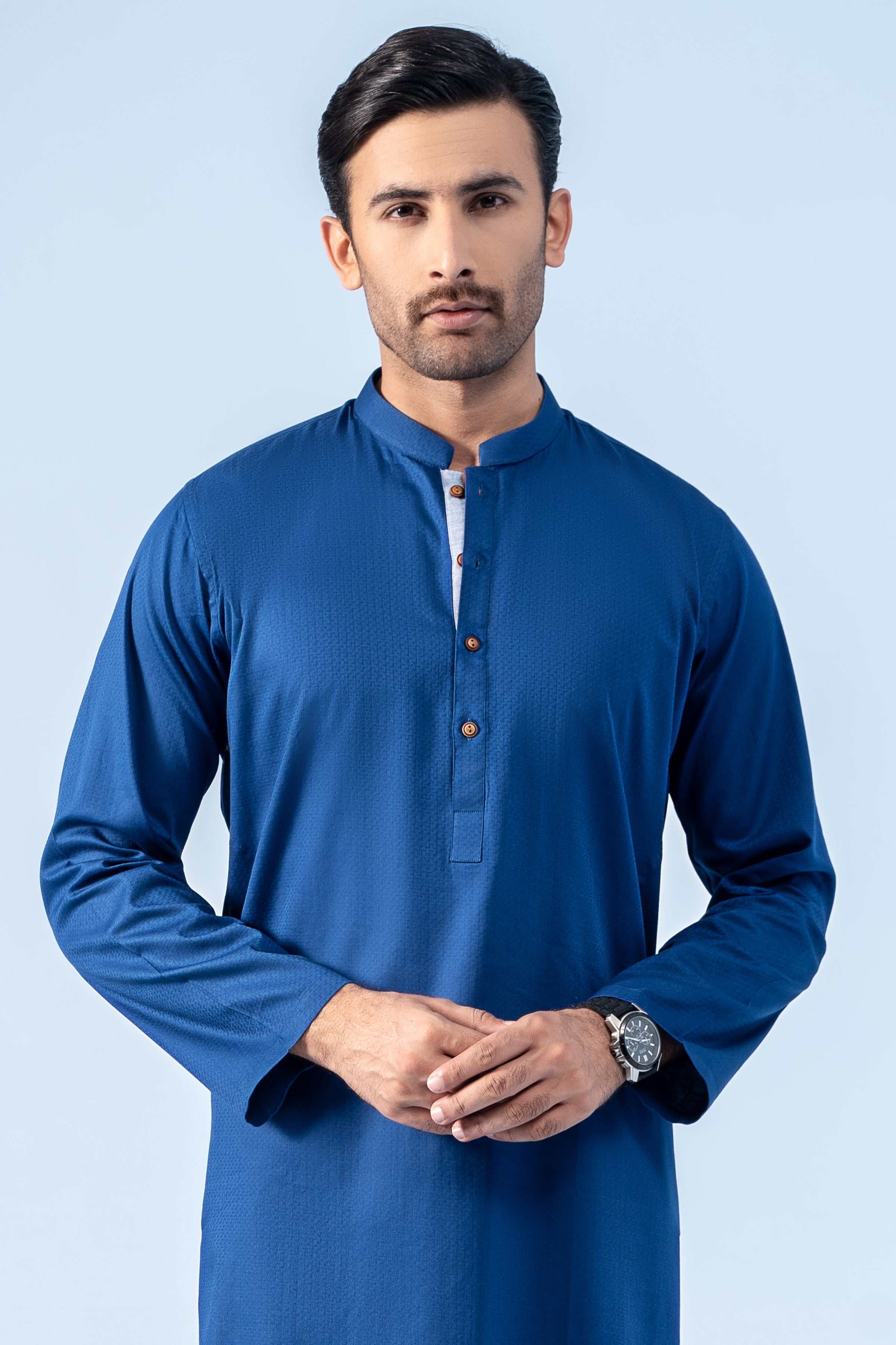 KURTA ROYAL BLUE - Charcoal Clothing