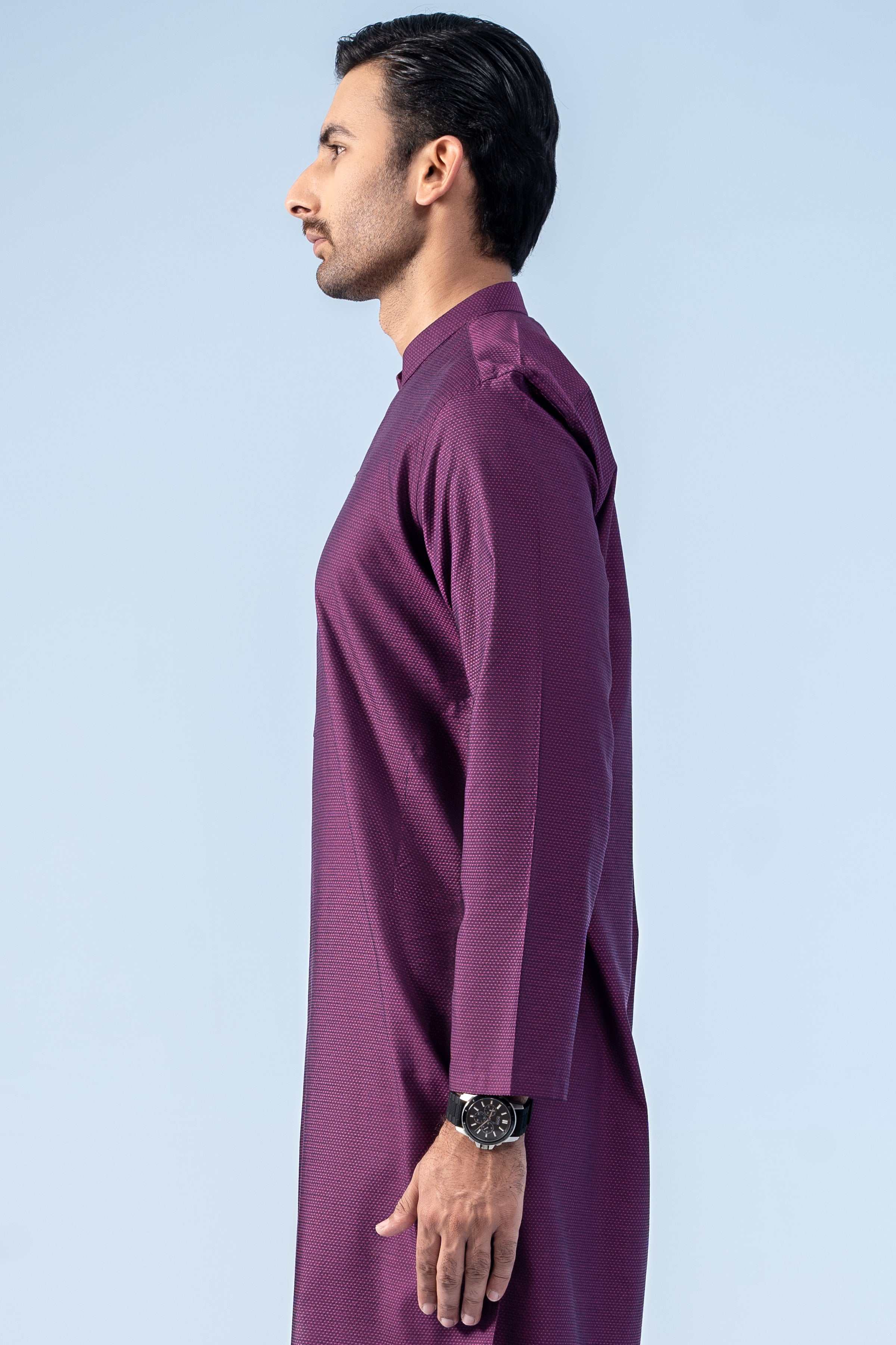 KURTA PLUM - Charcoal Clothing