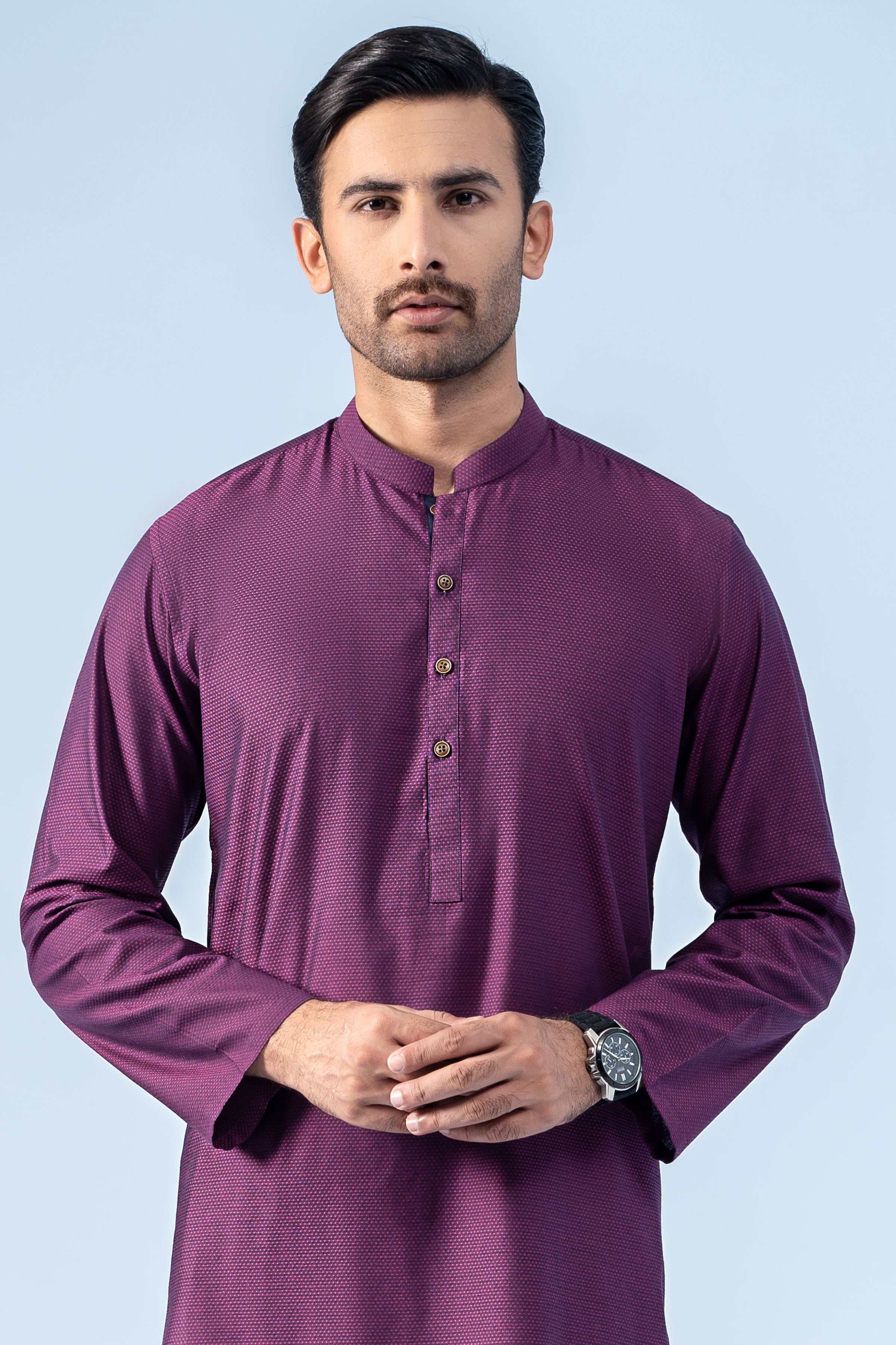 KURTA PLUM - Charcoal Clothing