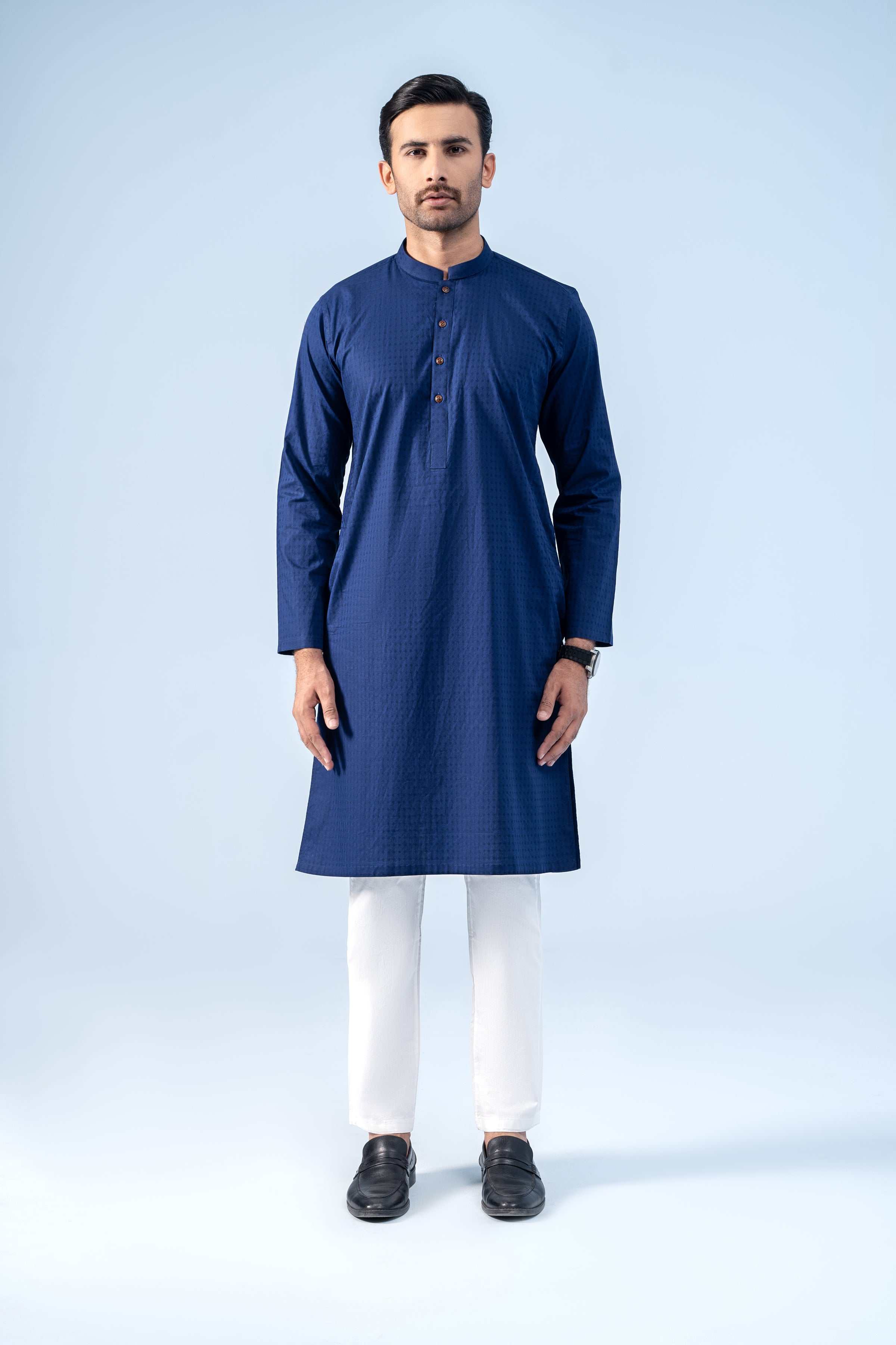 KURTA NAVY - Charcoal Clothing