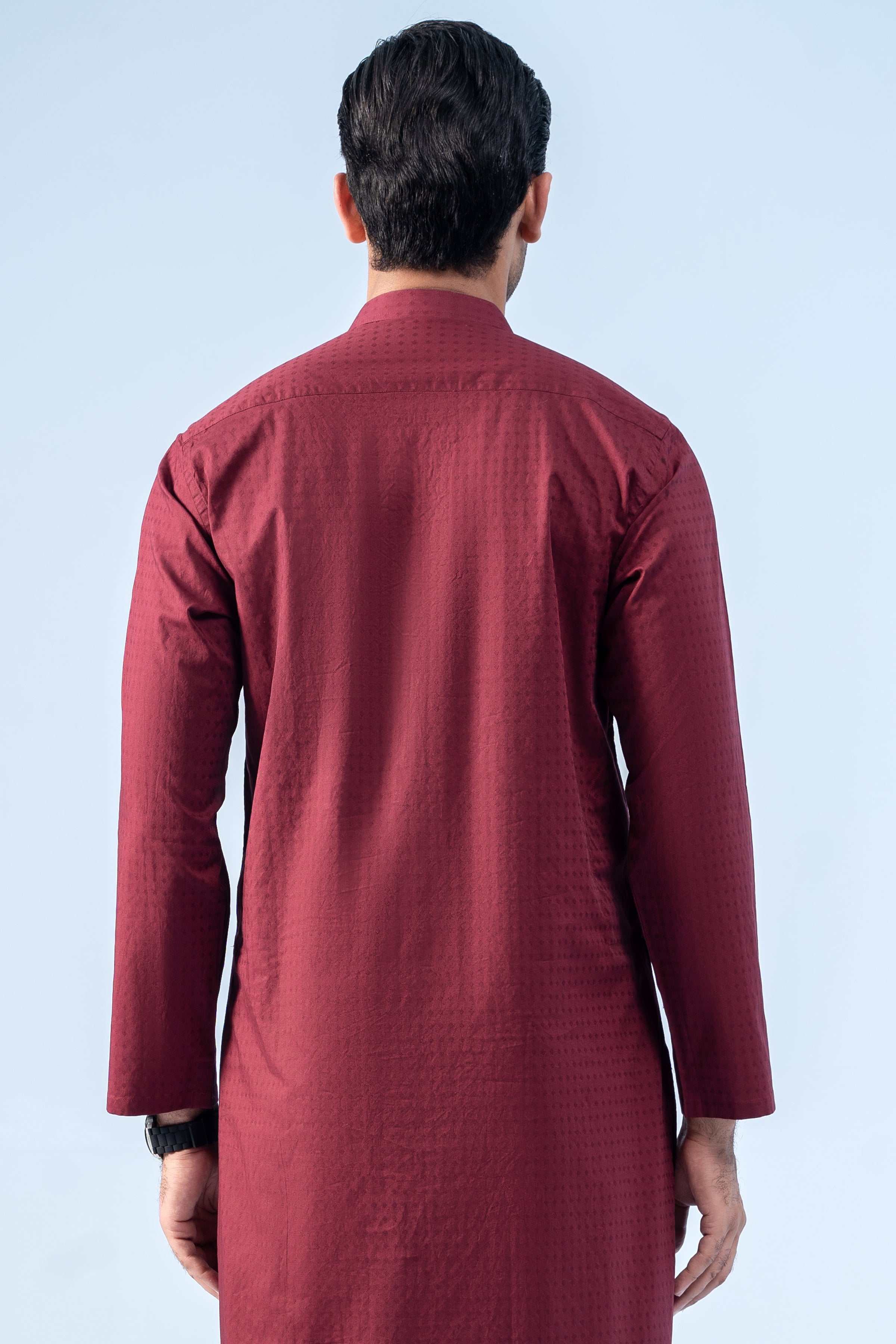 KURTA MAROON - Charcoal Clothing