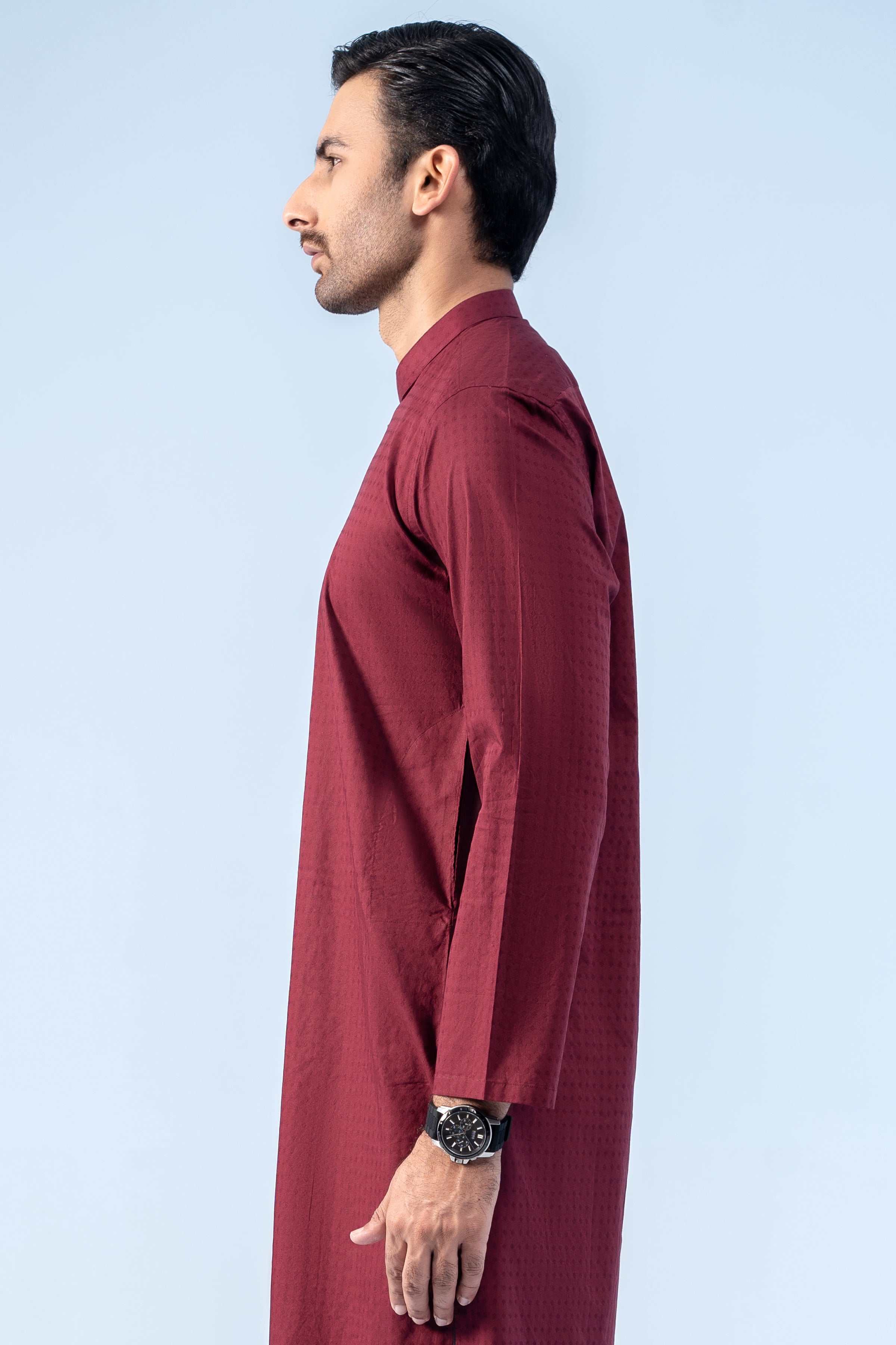 KURTA MAROON - Charcoal Clothing