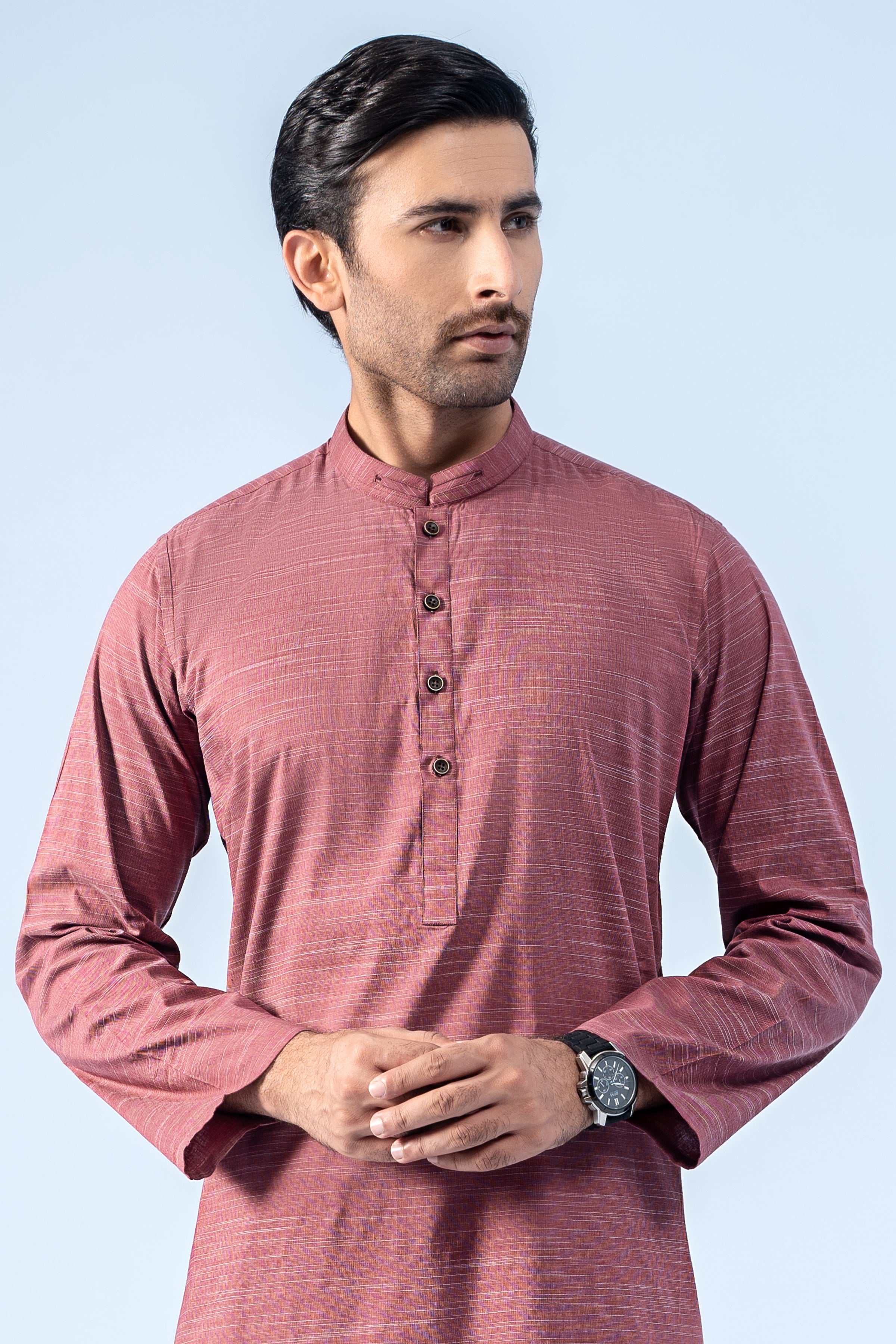 KURTA MAROON - Charcoal Clothing