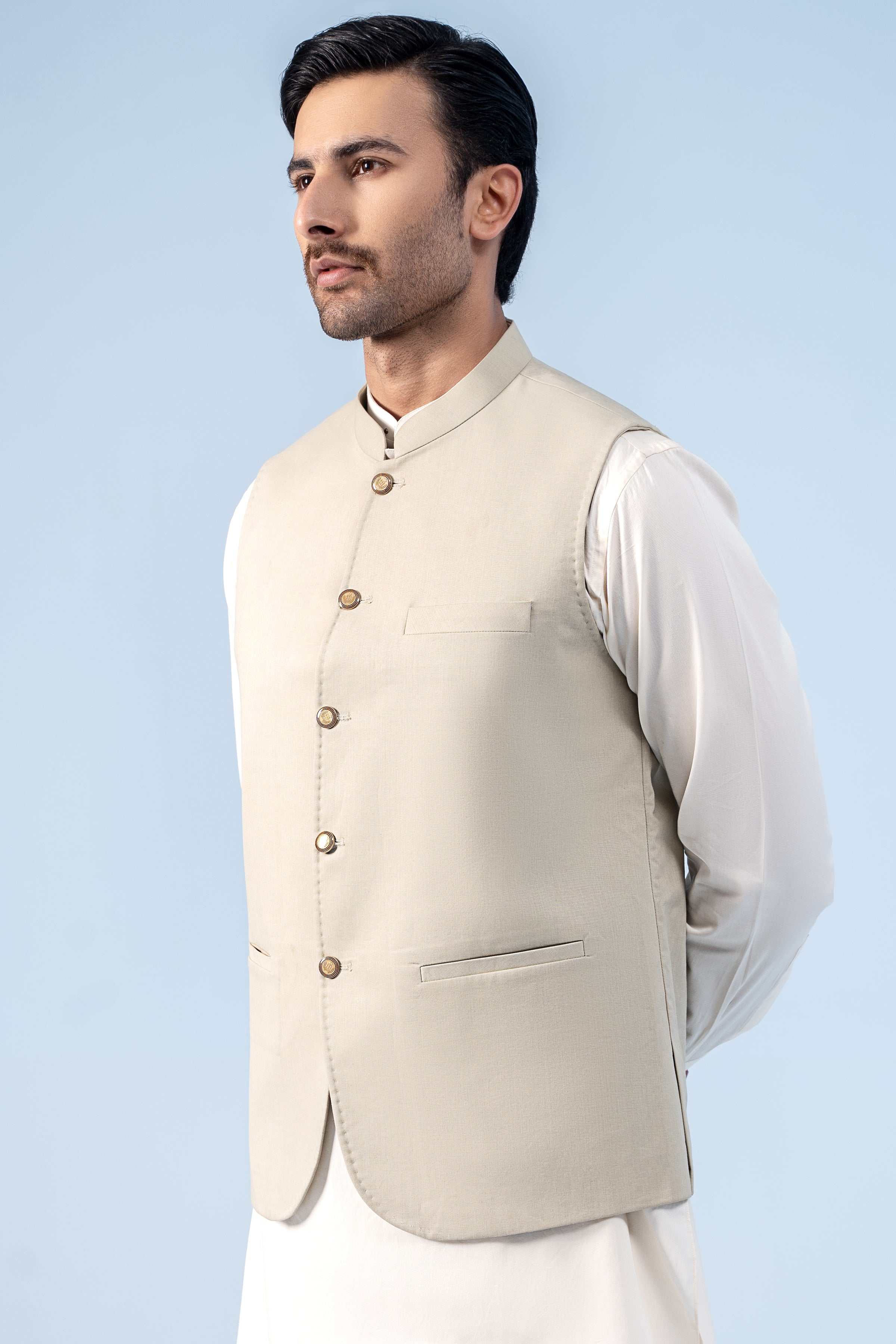 WAISTCOAT BEIGE - Charcoal Clothing