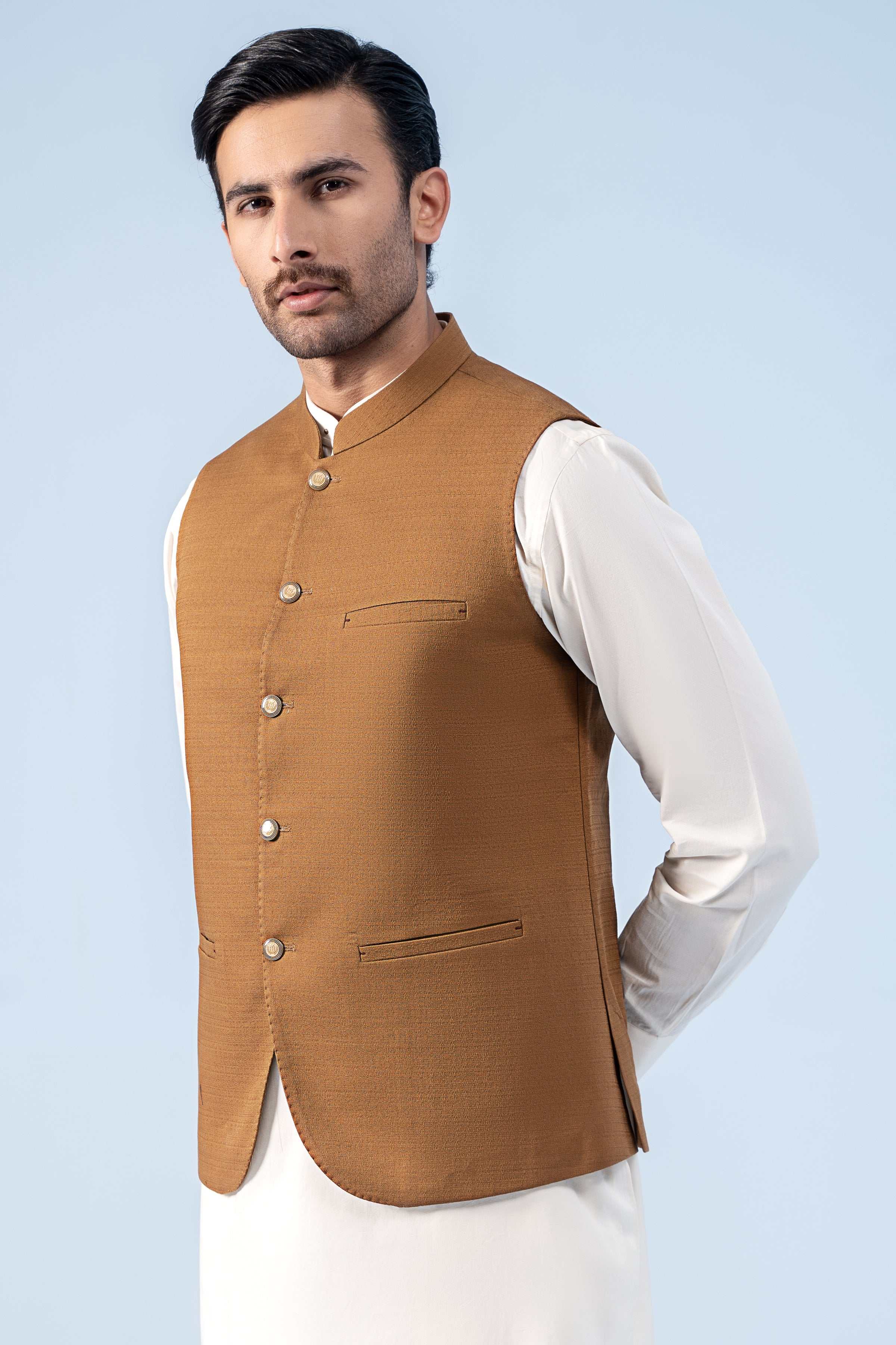 WAISTCOAT MUSTARD - Charcoal Clothing