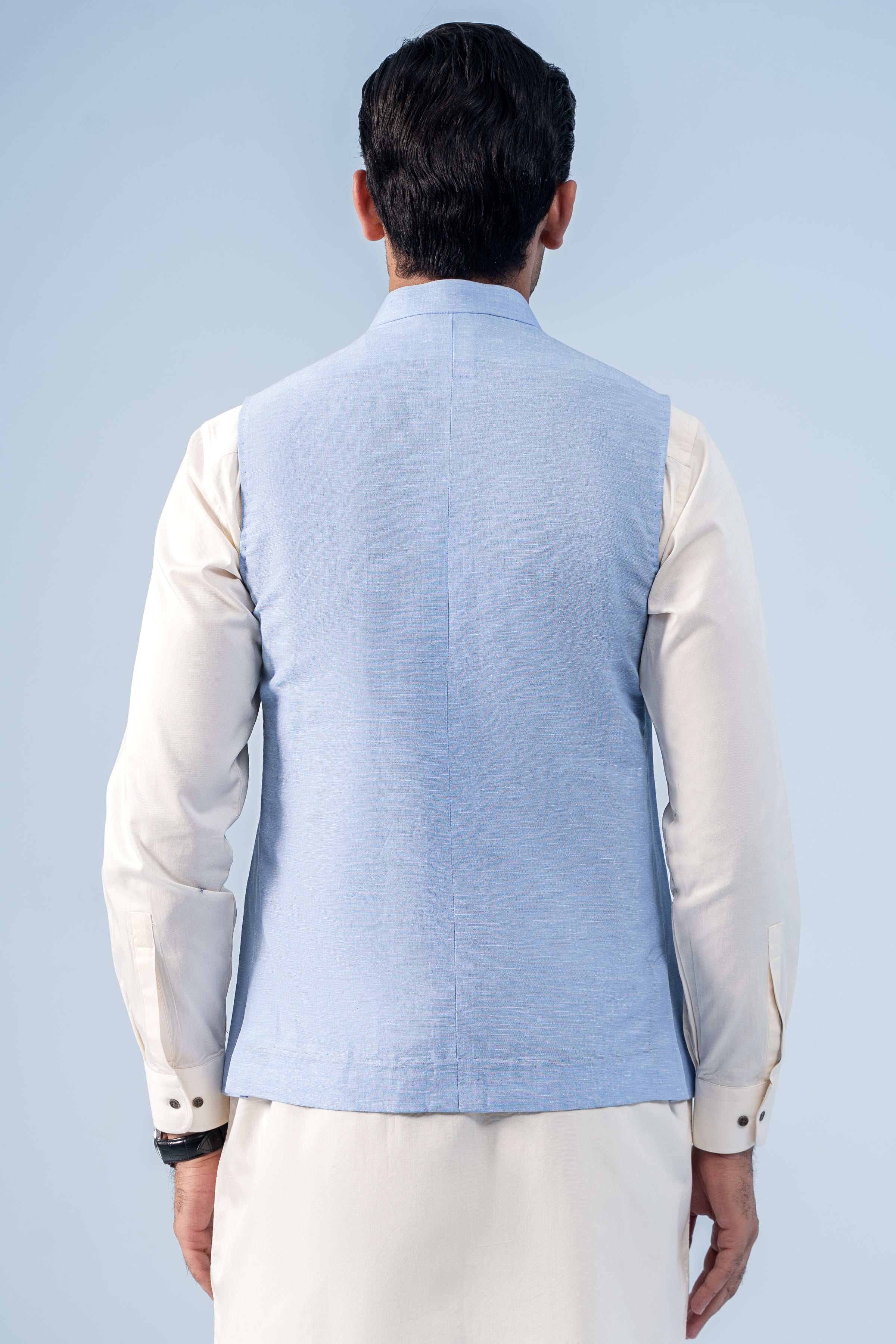 WAISTCOAT SKY BLUE - Charcoal Clothing