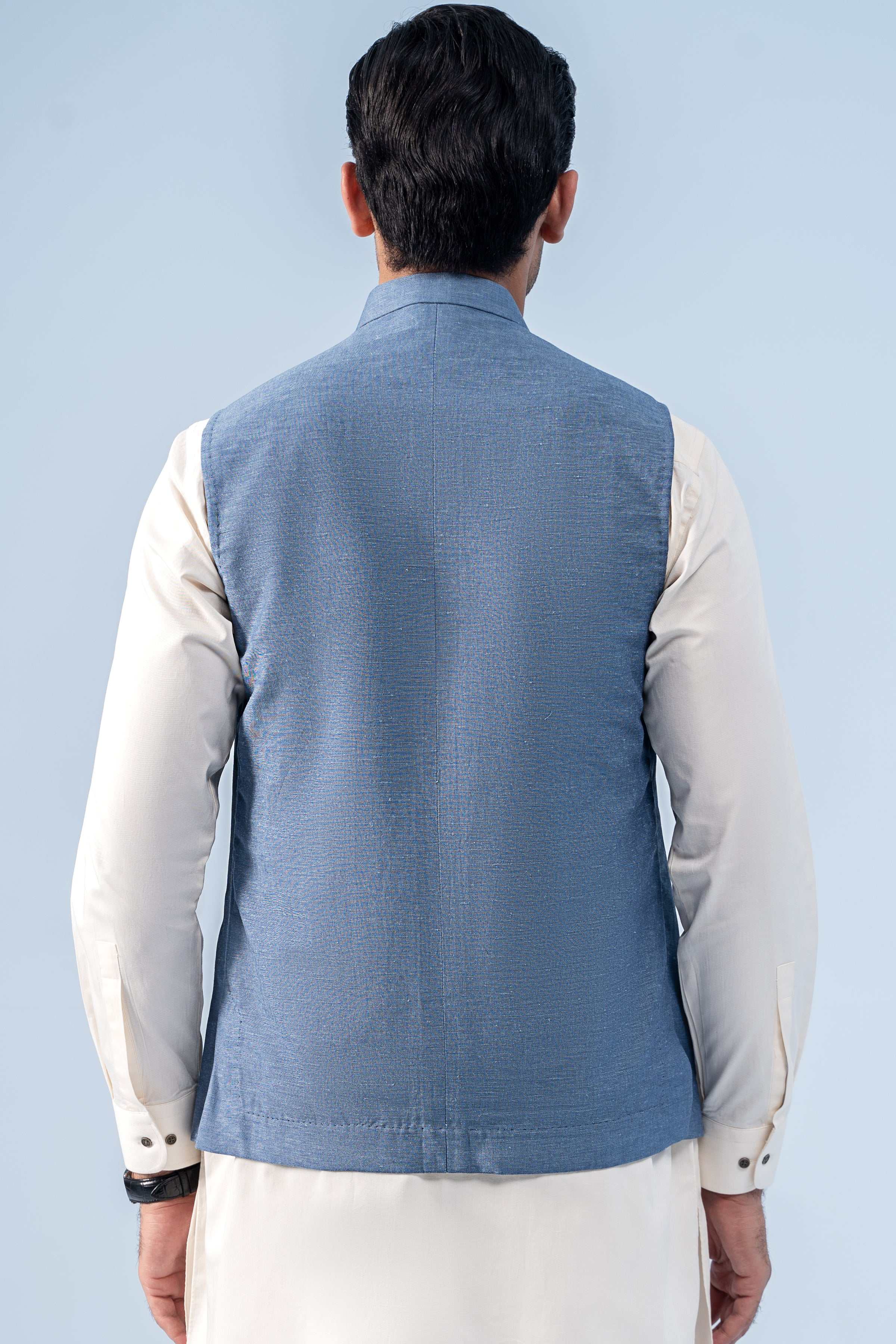 WAISTCOAT BLUE - Charcoal Clothing