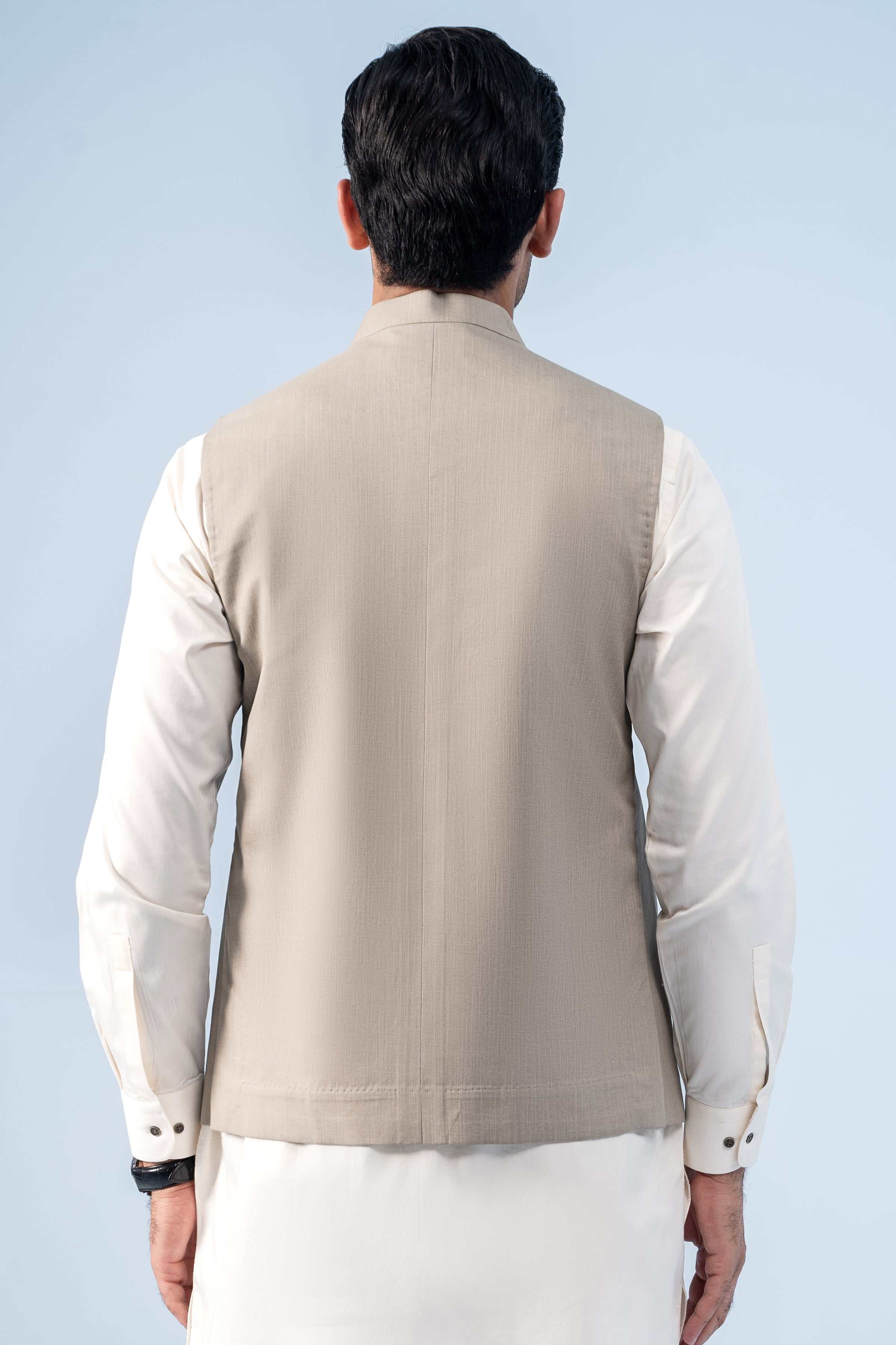 WAISTCOAT LIGHT KHAKI - Charcoal Clothing
