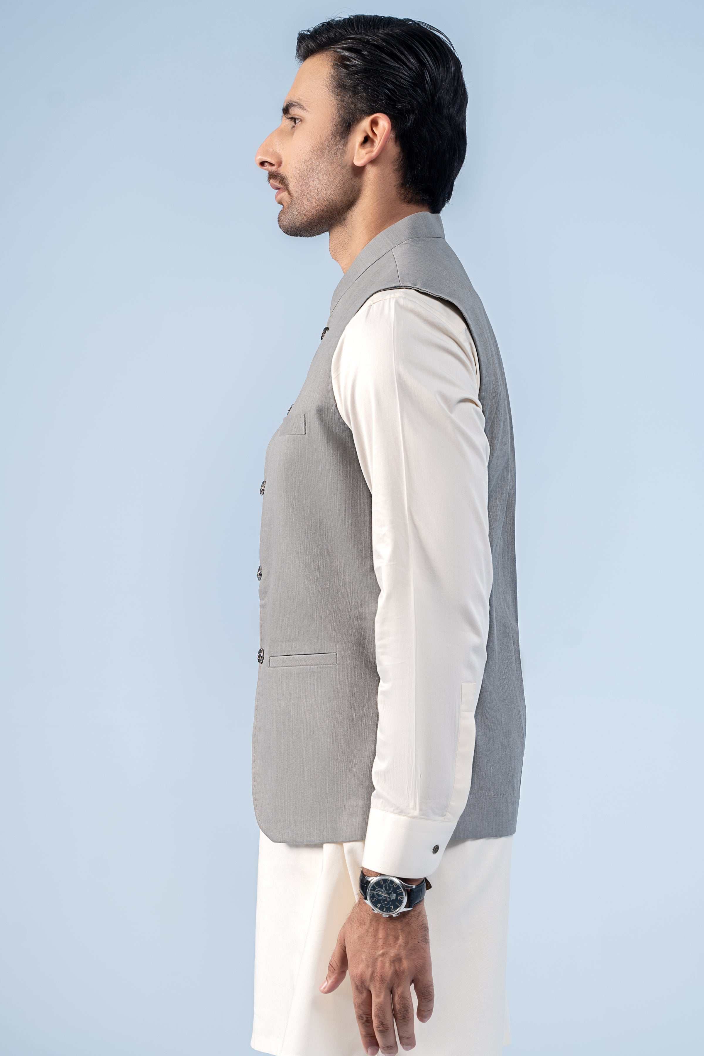 WAISTCOAT GREY - Charcoal Clothing