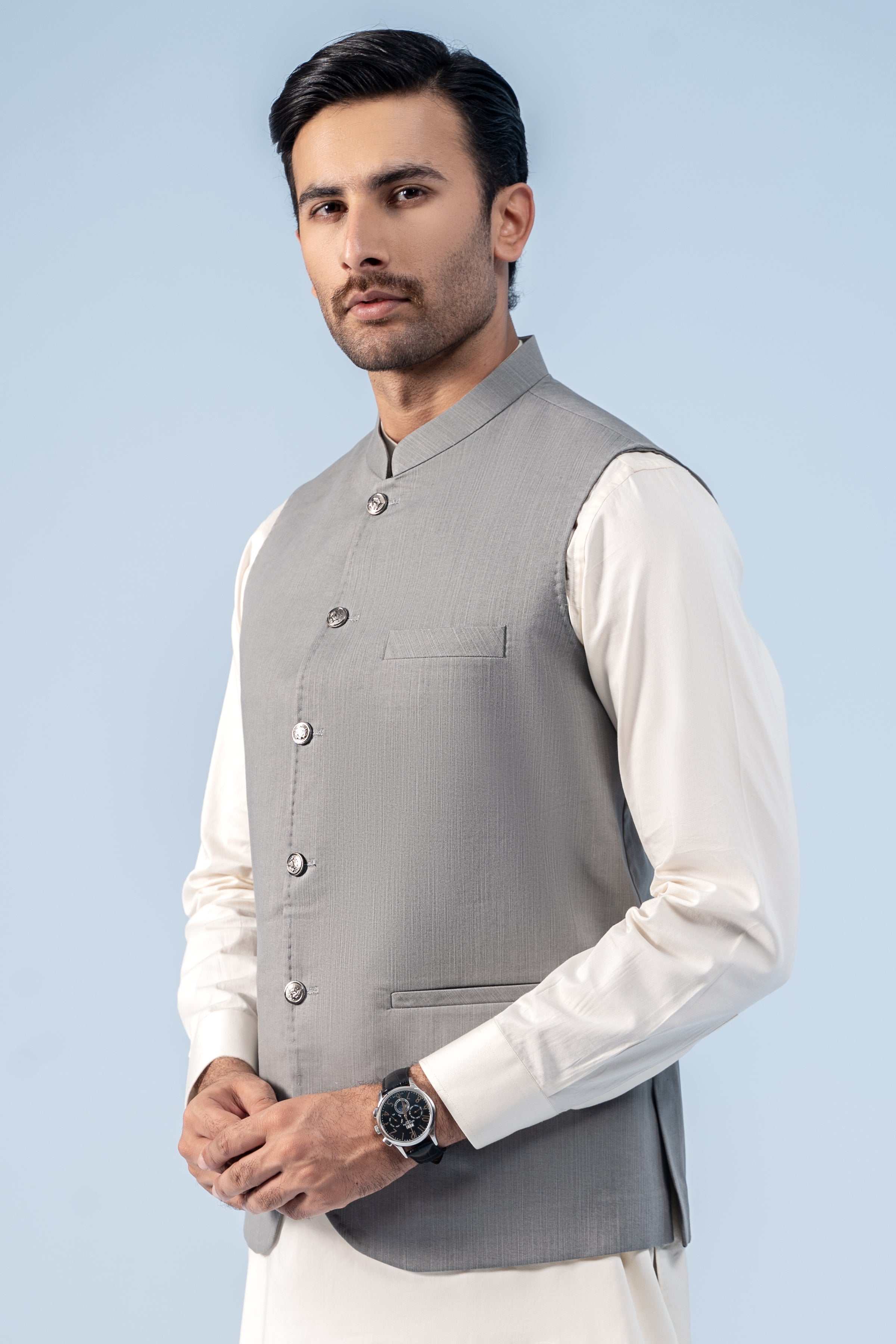 WAISTCOAT GREY - Charcoal Clothing
