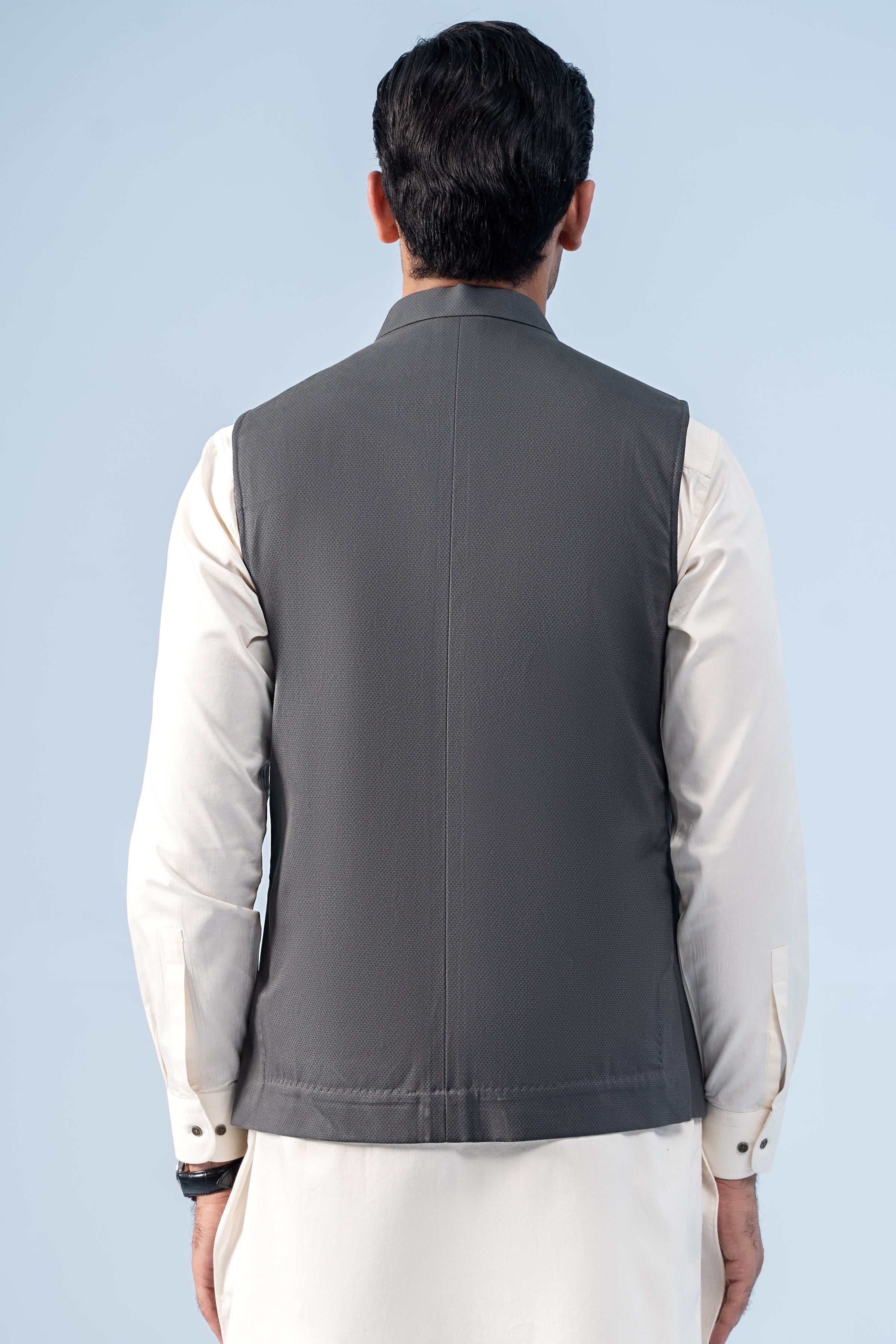WAISTCOAT OLIVE GREY - Charcoal Clothing