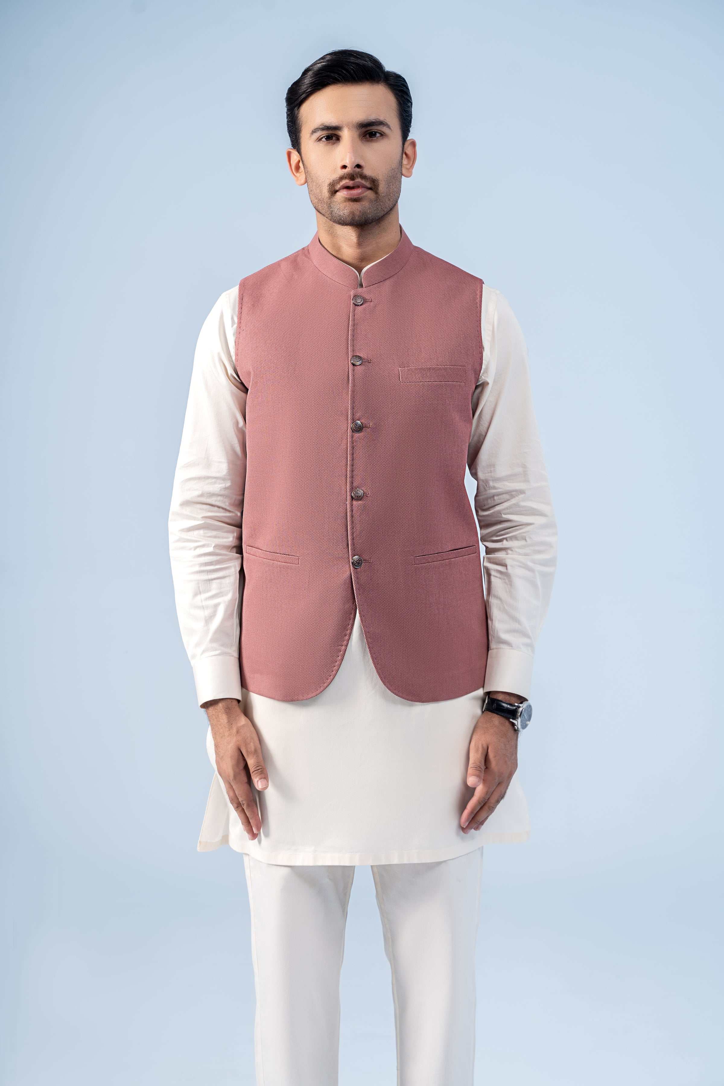 WAISTCOAT FADED RED - Charcoal Clothing