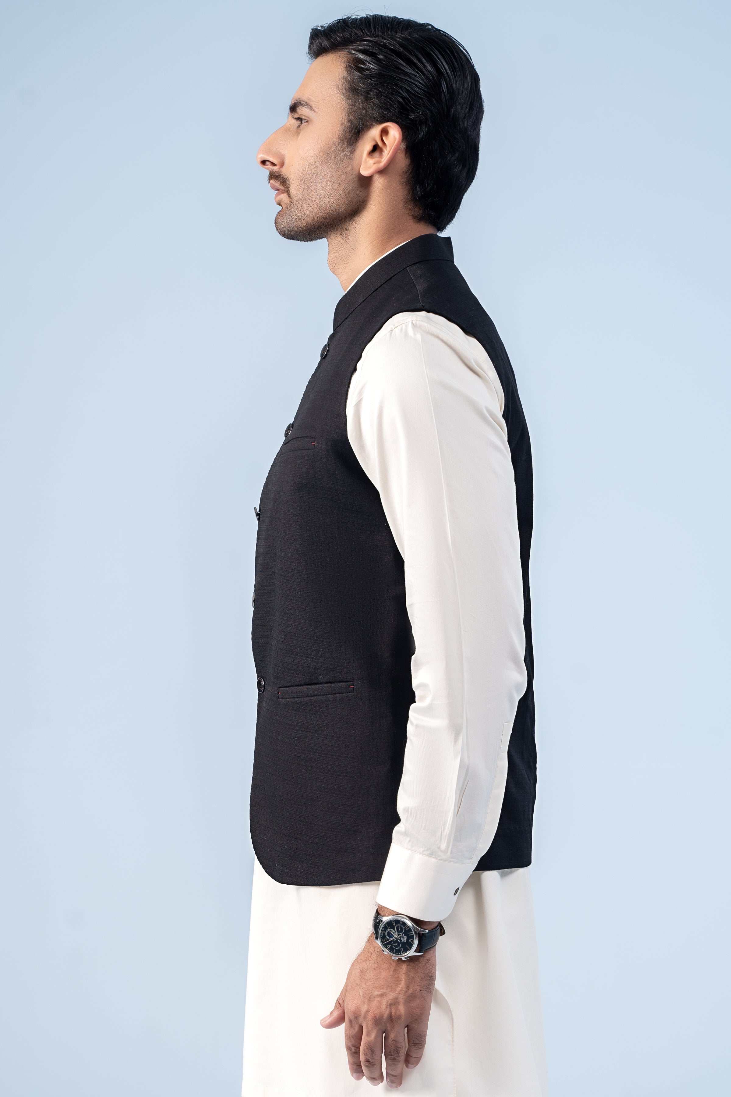 WAISTCOAT BLACK - Charcoal Clothing